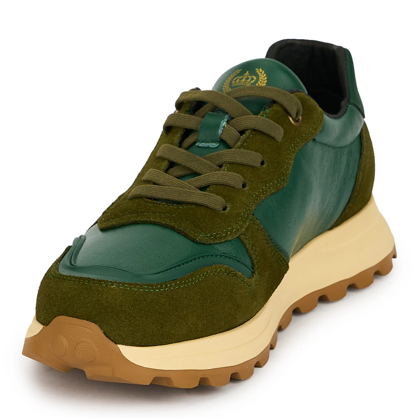 Pantofi barbati din piele naturala verde 20064 - Image 3