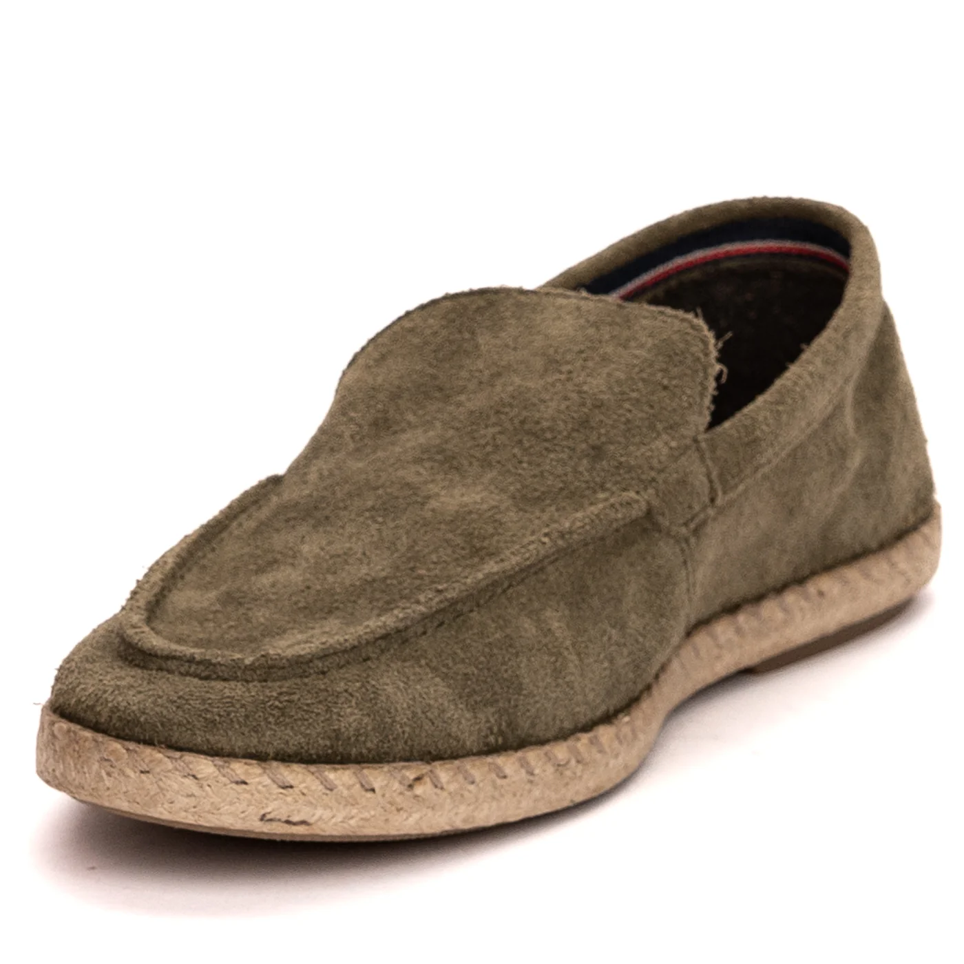 Pantofi barbati din piele naturala verde - khaki 7516 - Image 3