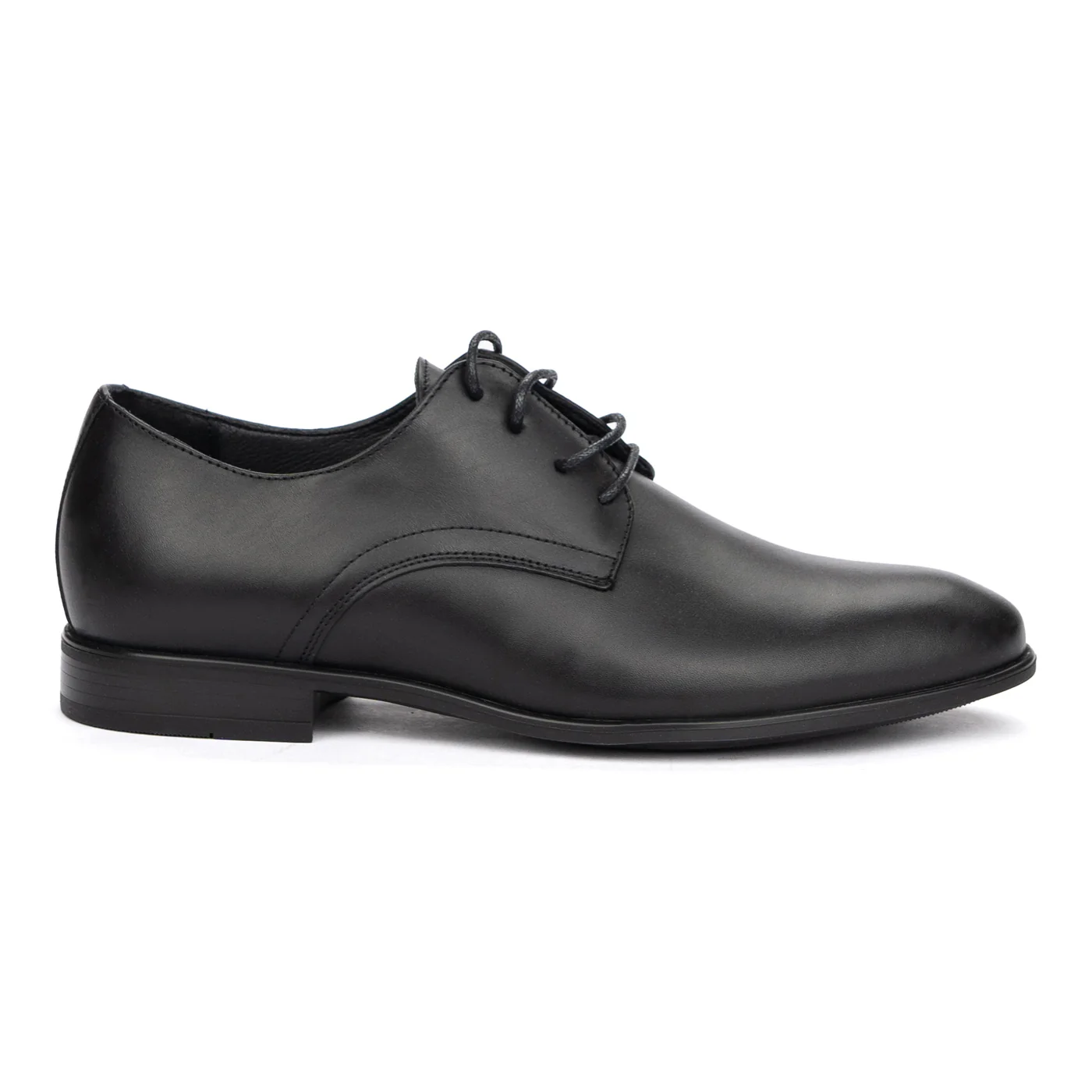 Pantofi Barbati Eleganti Negri cu Toc din Piele Naturala 7277