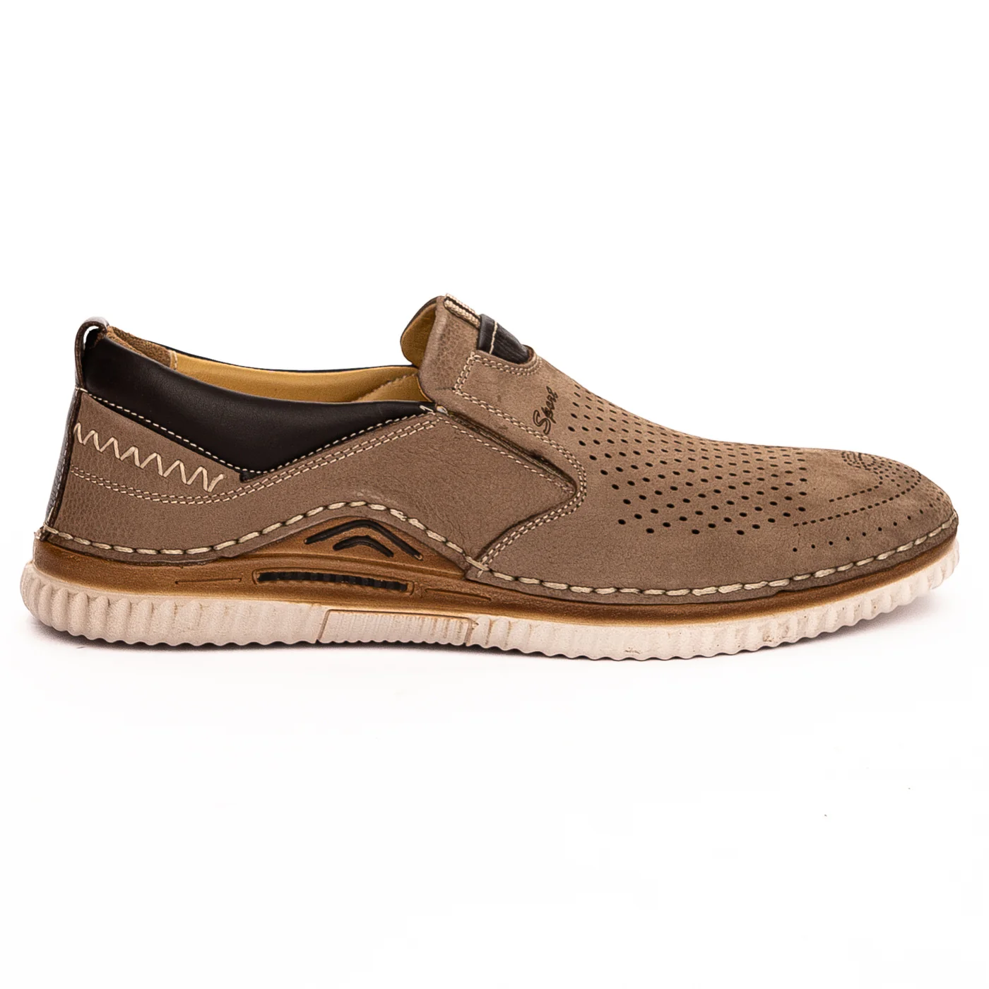 Pantofi barbati maro din piele naturala 7471