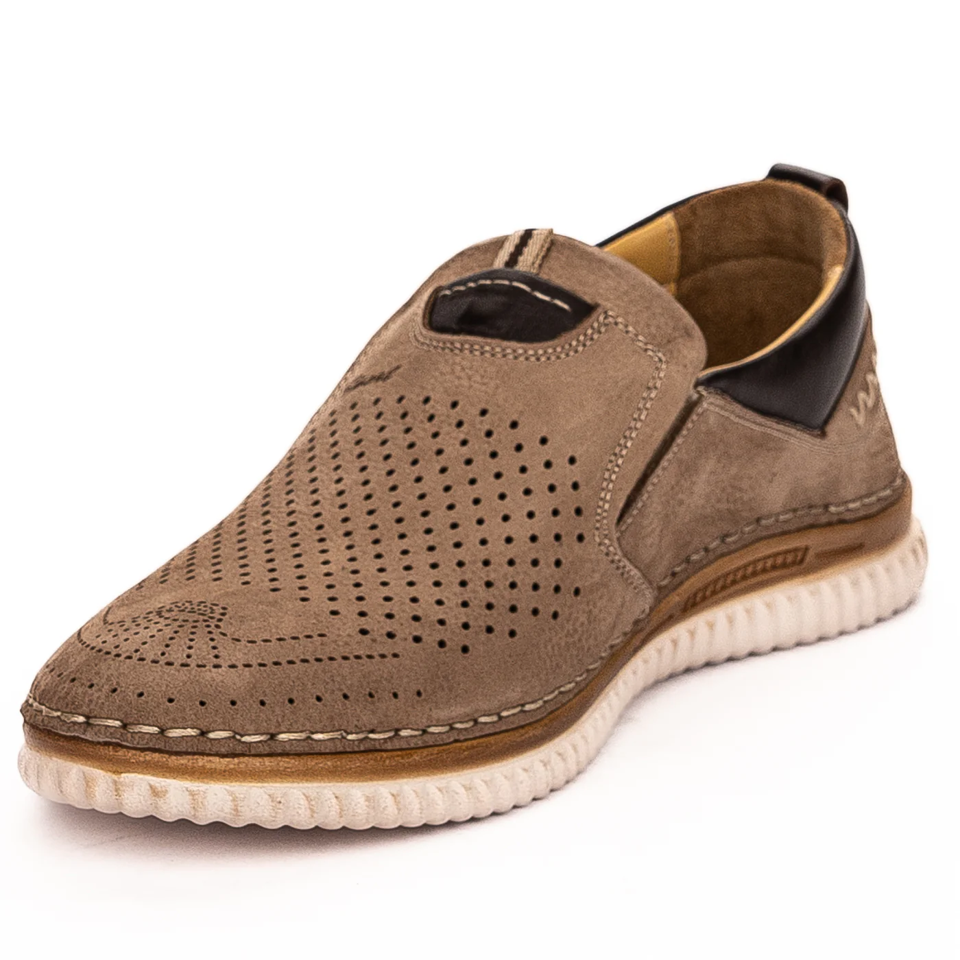 Pantofi barbati maro din piele naturala 7471 - Image 3