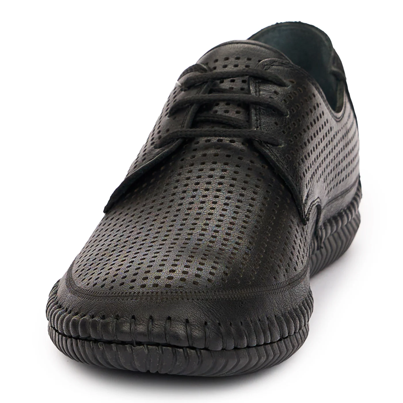 Pantofi Barbati Negri din Piele Naturala Casual 7321 - Image 4