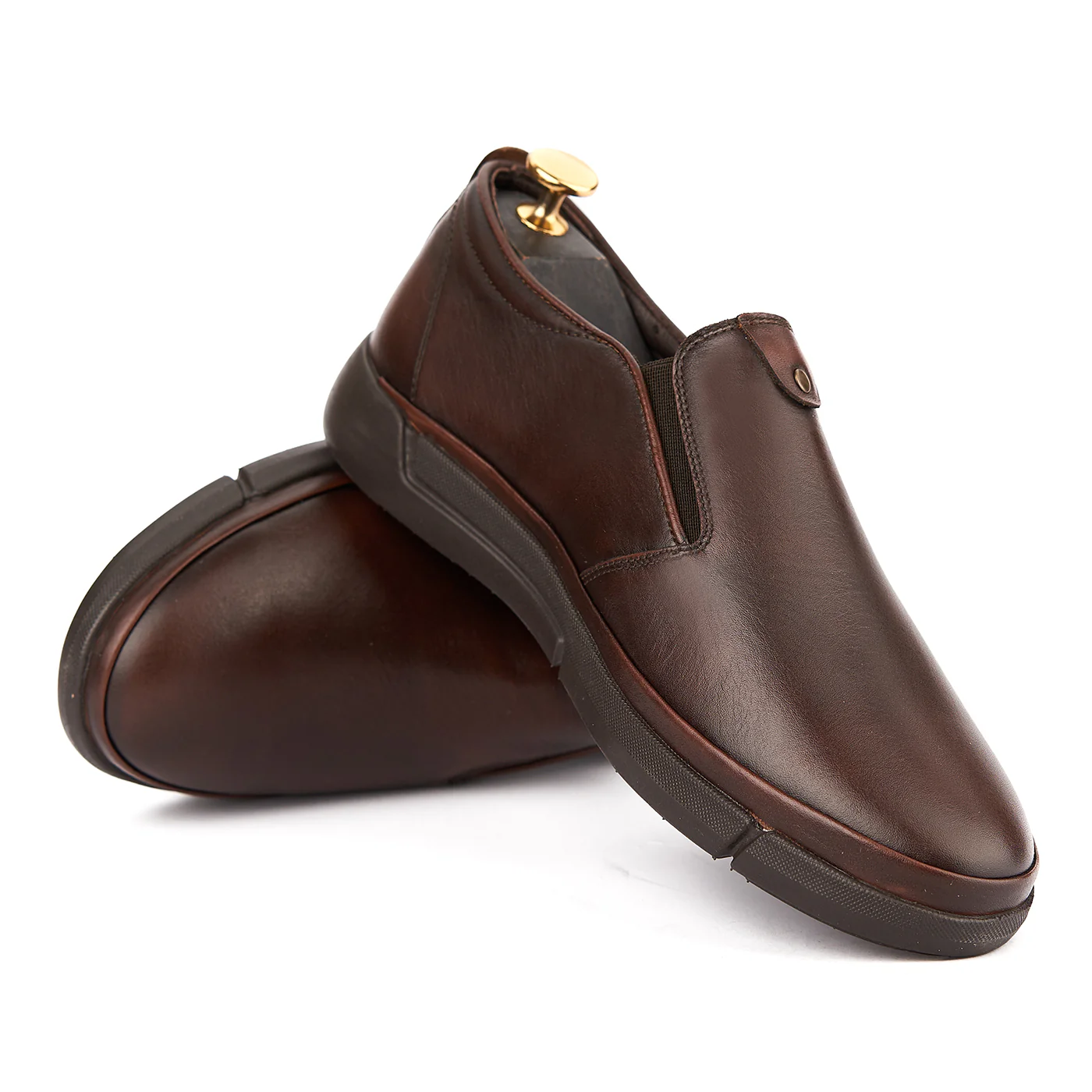 Pantofi Barbati Piele Maro Naturala 1058 - Image 4