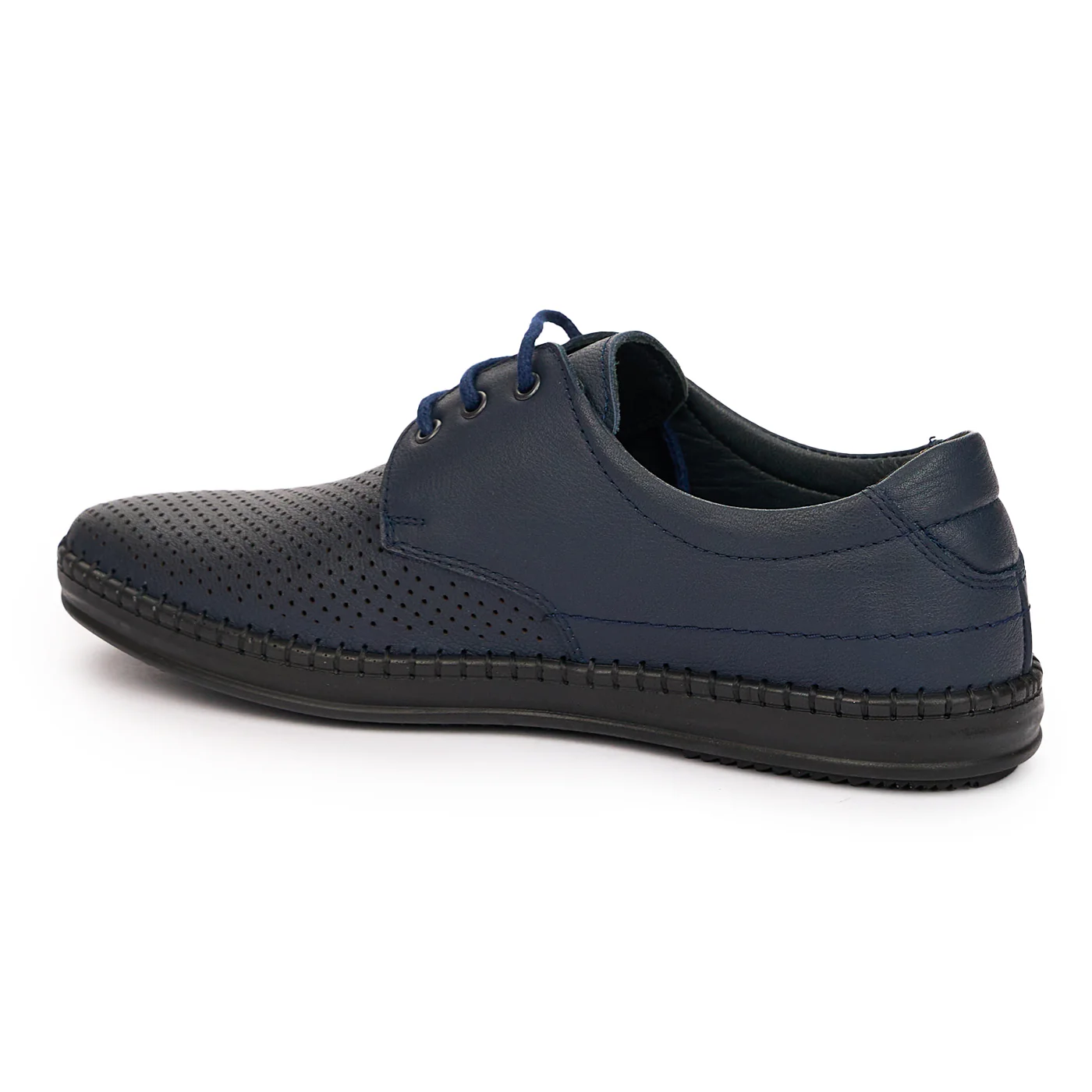 Pantofi Barbati Piele Naturala Casual Bleumarin 7312 - Image 3