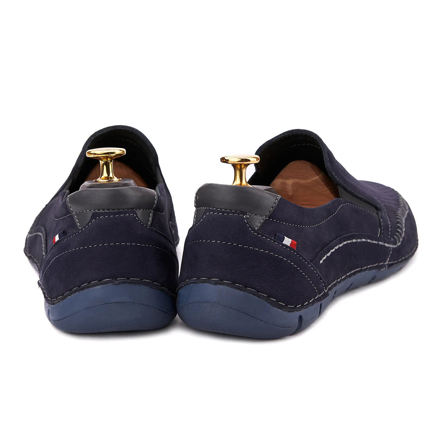 Pantofi Casual Albastri Barbati din Piele Naturala 0113 - Image 2