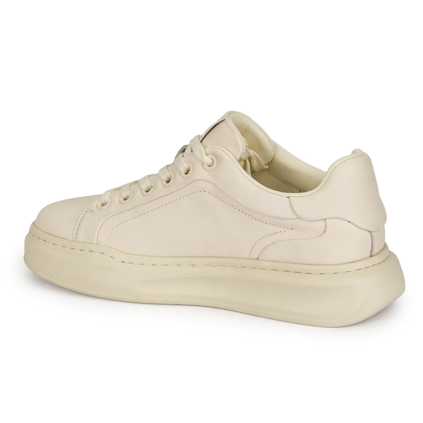 Pantofi casual barbati din piele naturala alba 20000 - Image 2
