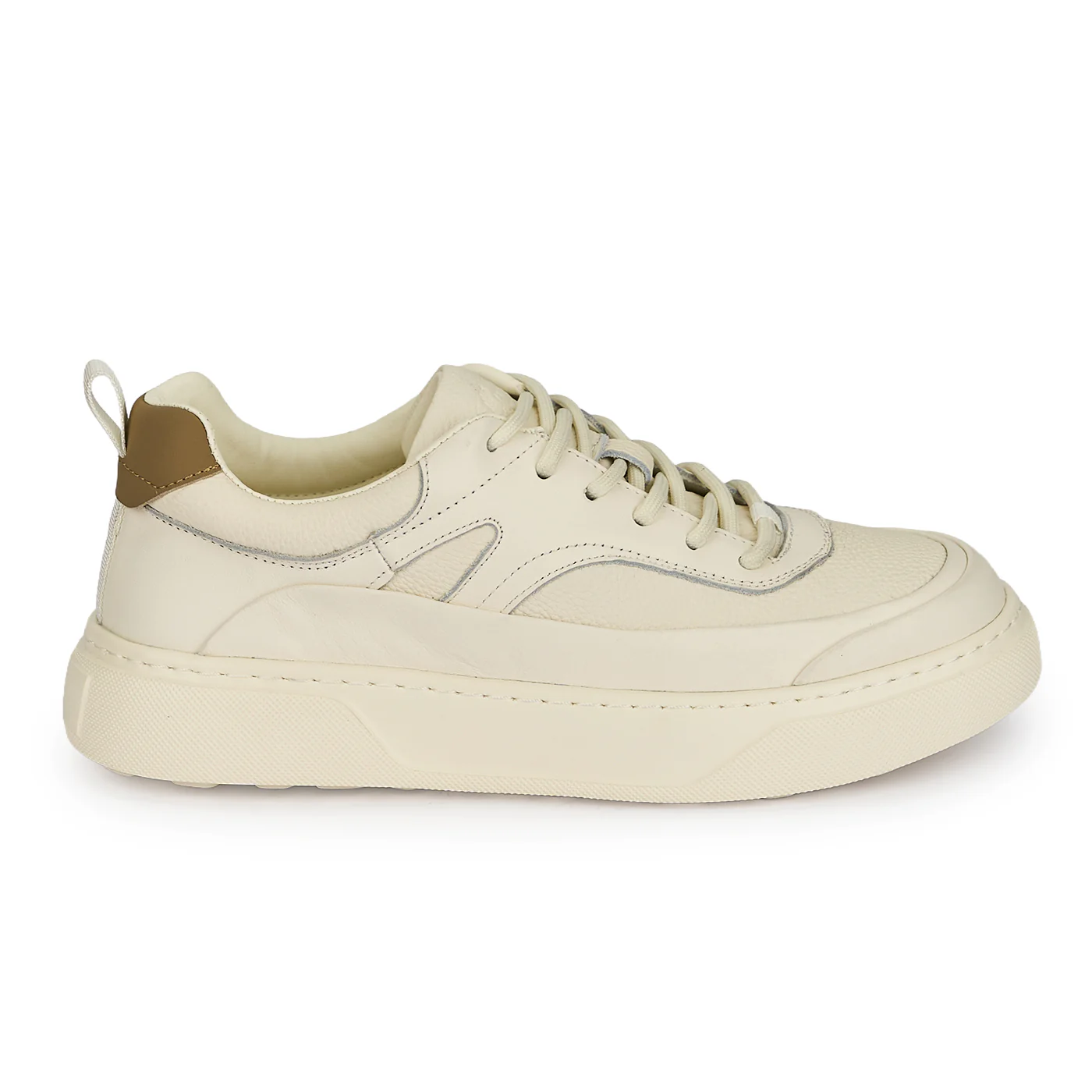 Pantofi casual barbati din piele naturala alba 20092