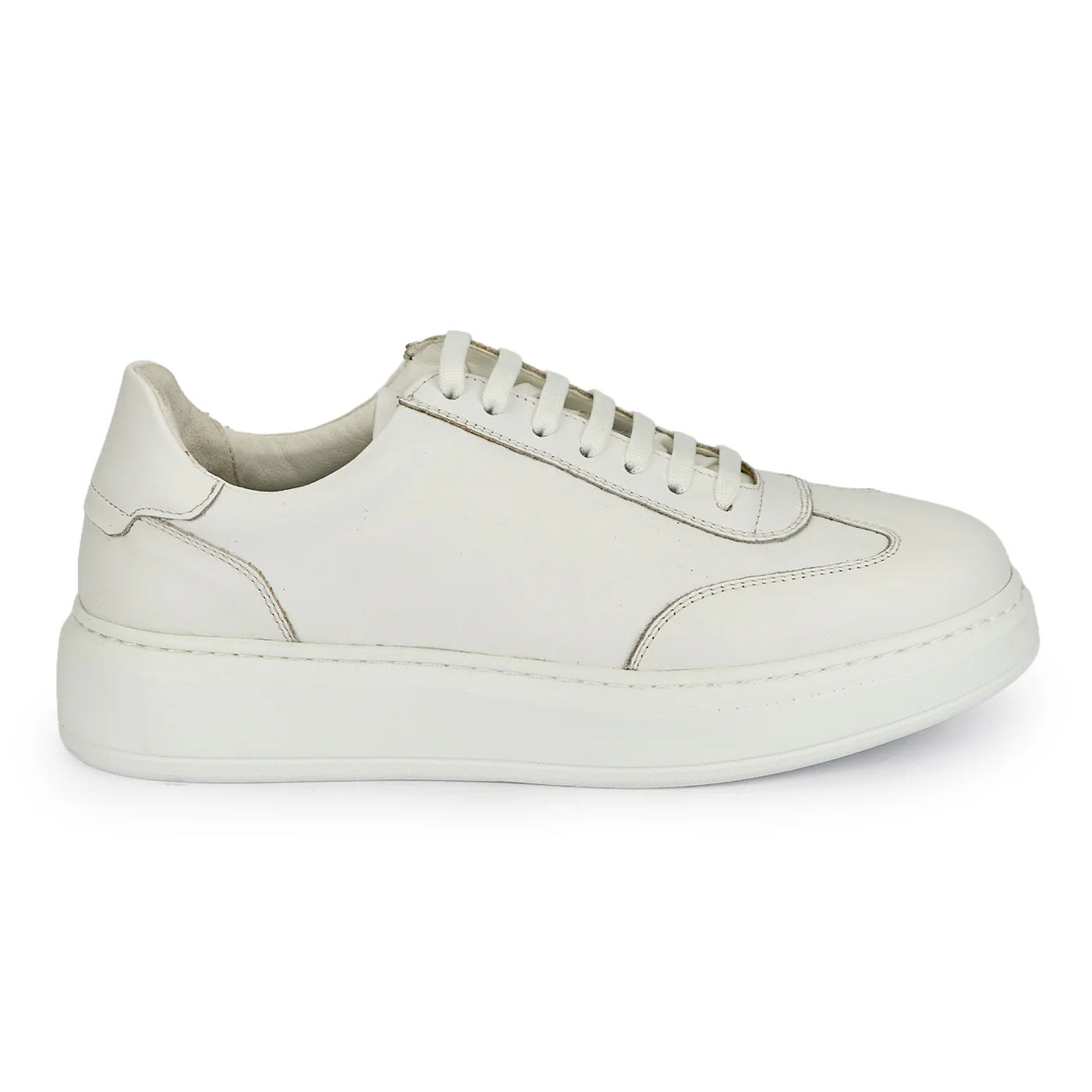 Pantofi casual barbati din piele naturala alba 20106