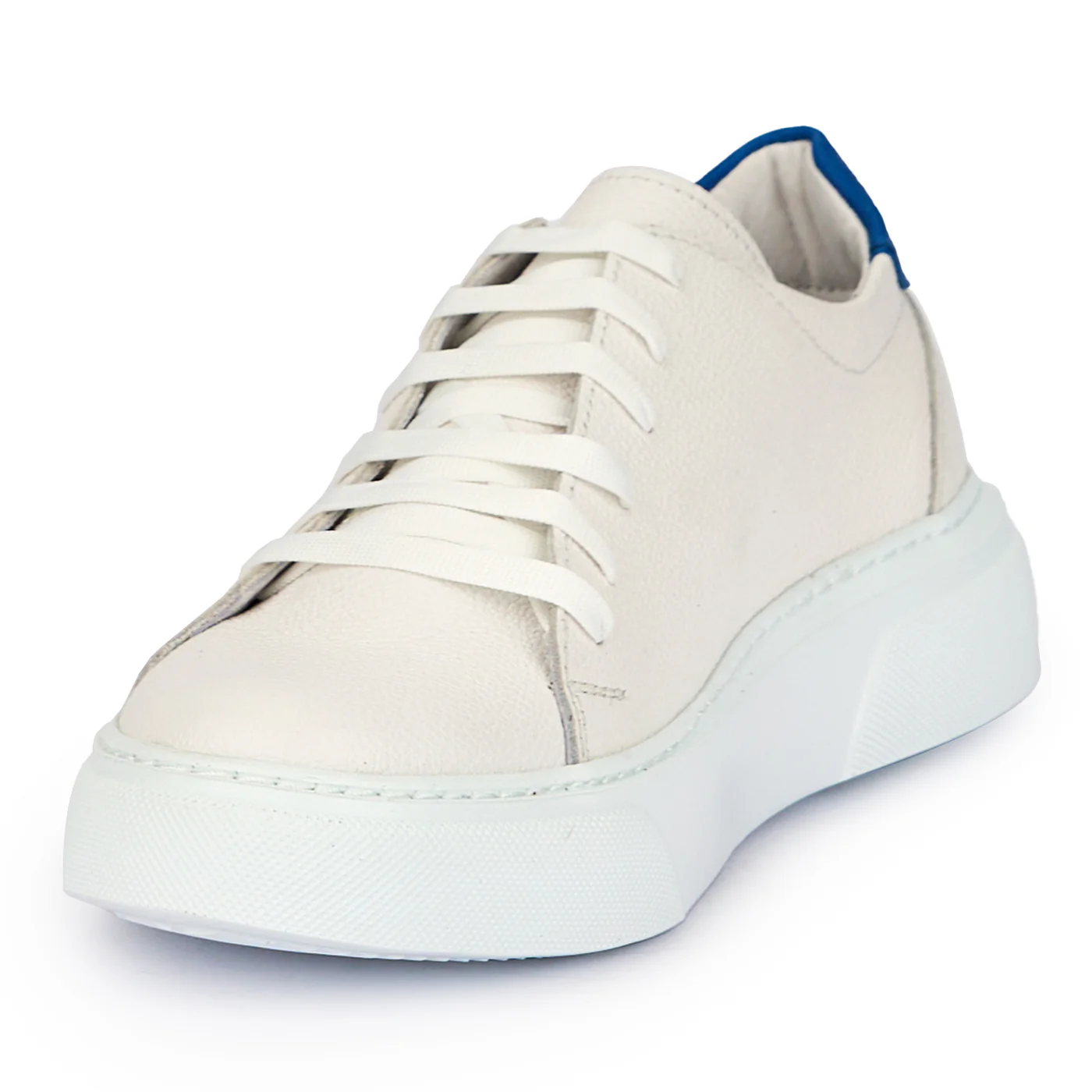 Pantofi casual barbati din piele naturala alba 7655 - Image 3