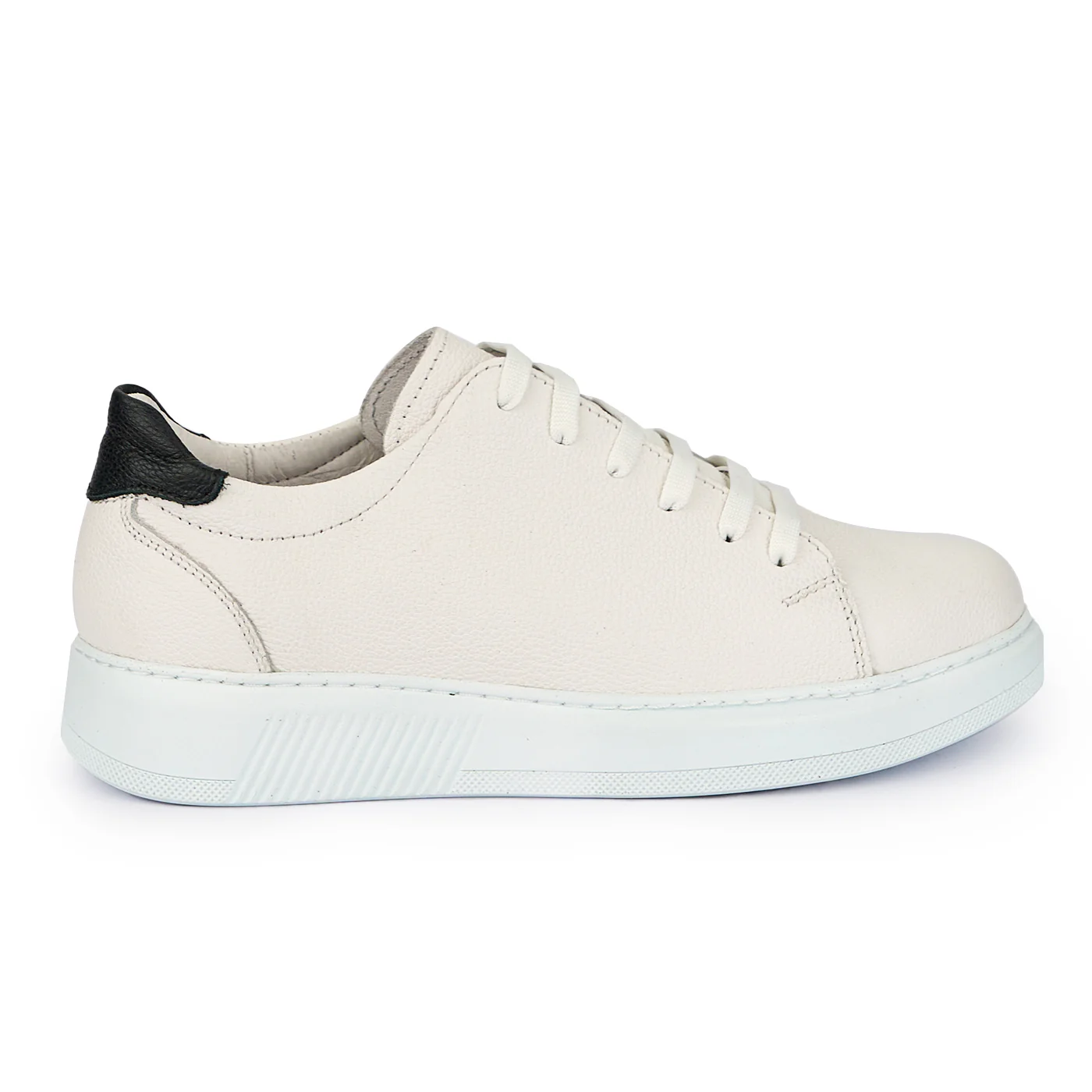 Pantofi casual barbati din piele naturala alba 7656