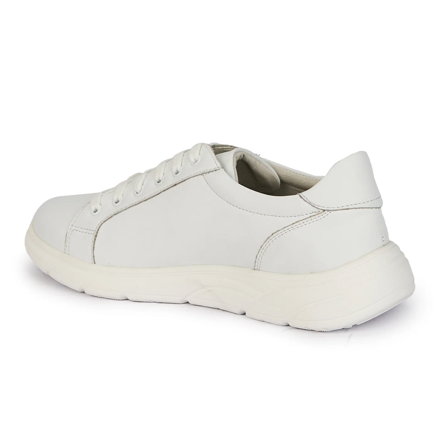 Pantofi casual barbati din piele naturala alba 7875 - Image 2