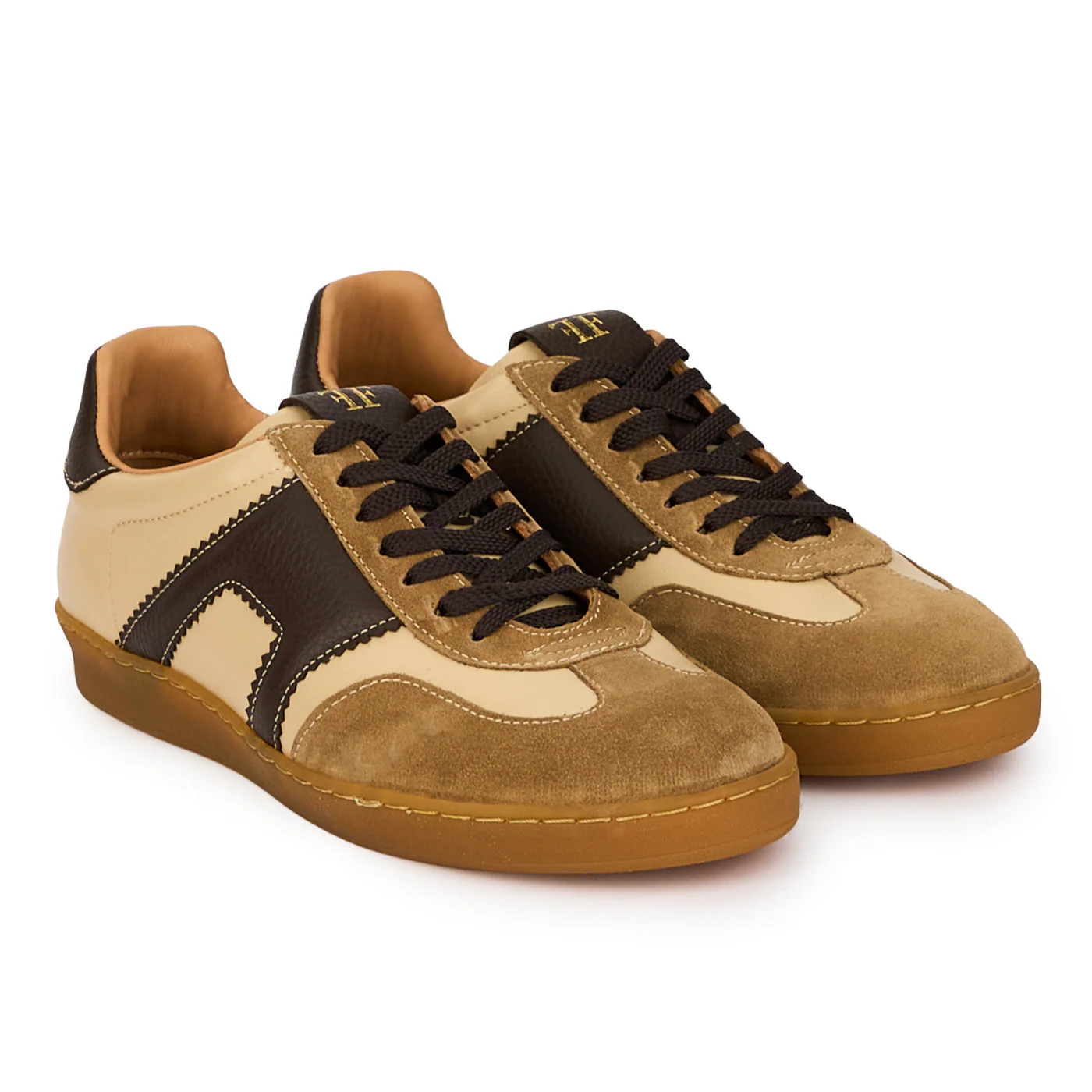 Pantofi casual barbati din piele naturala bej 7895 - Image 4