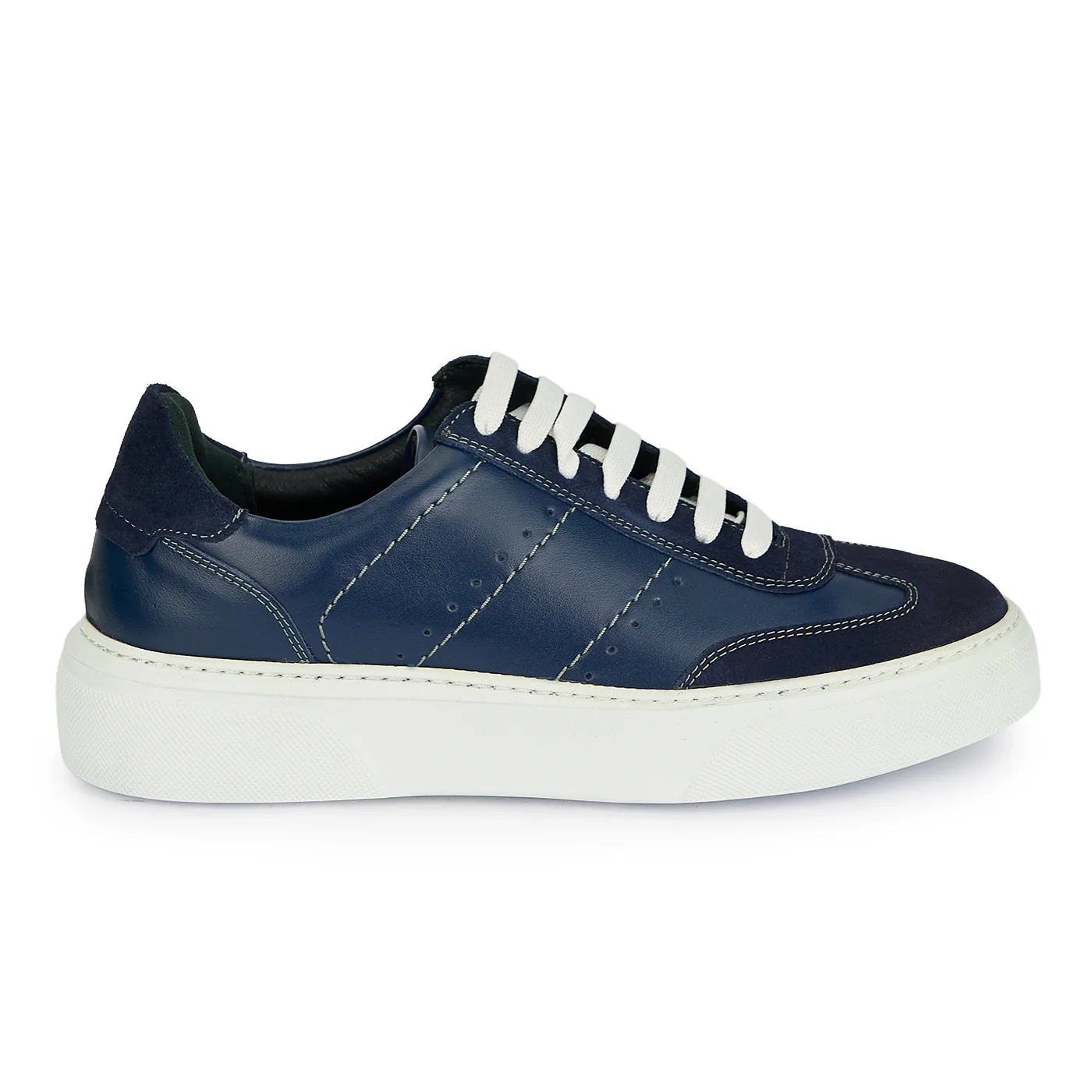 Pantofi casual barbati din piele naturala bleumarin 20103
