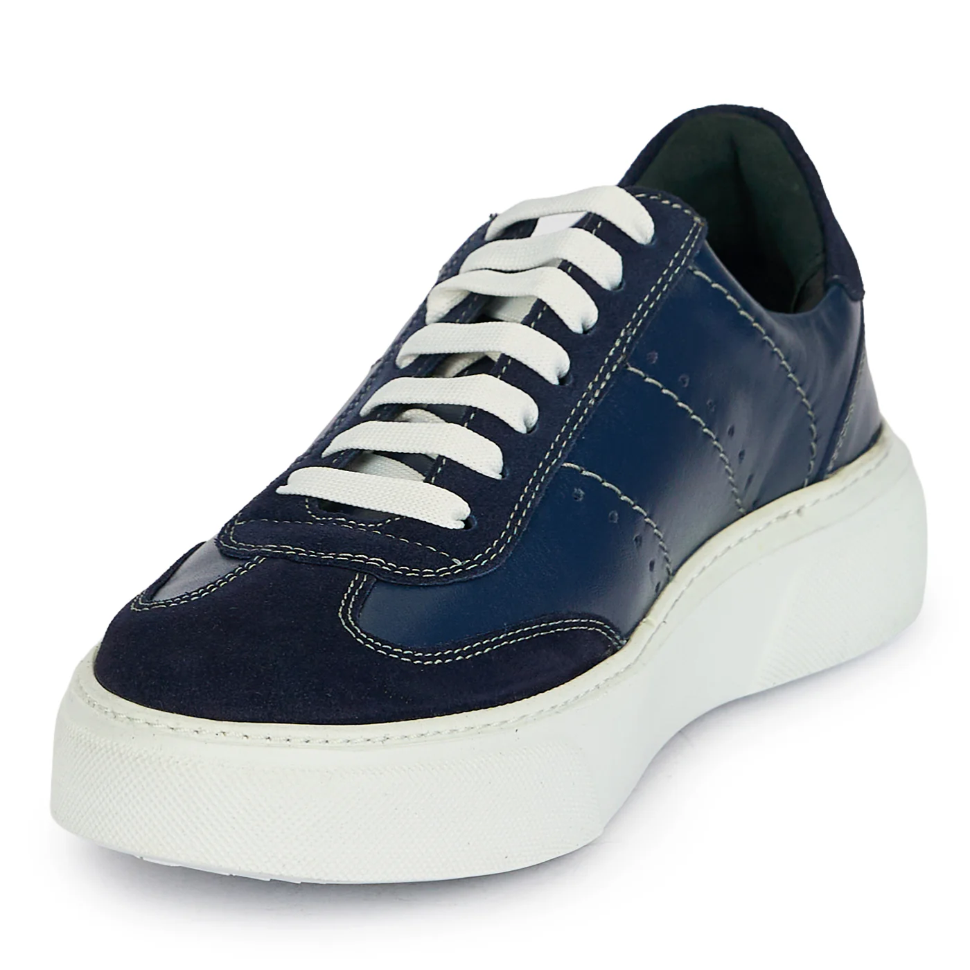 Pantofi casual barbati din piele naturala bleumarin 20103 - Image 3
