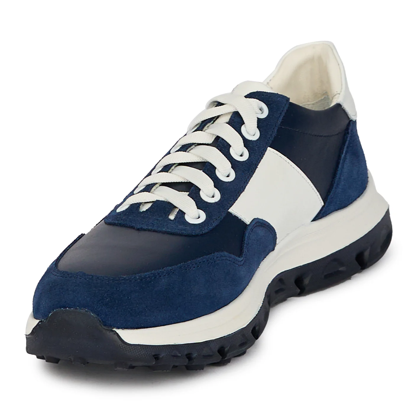 Pantofi casual barbati din piele naturala bleumarin 7863 - Image 3