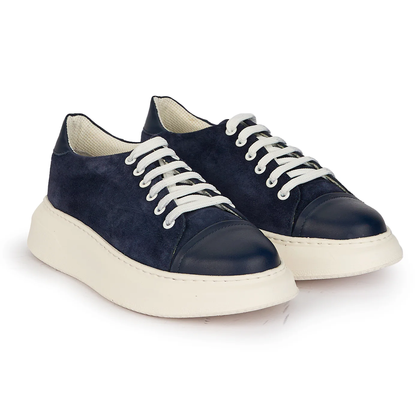 Pantofi casual barbati din piele naturala bleumarin 7880 - Image 4
