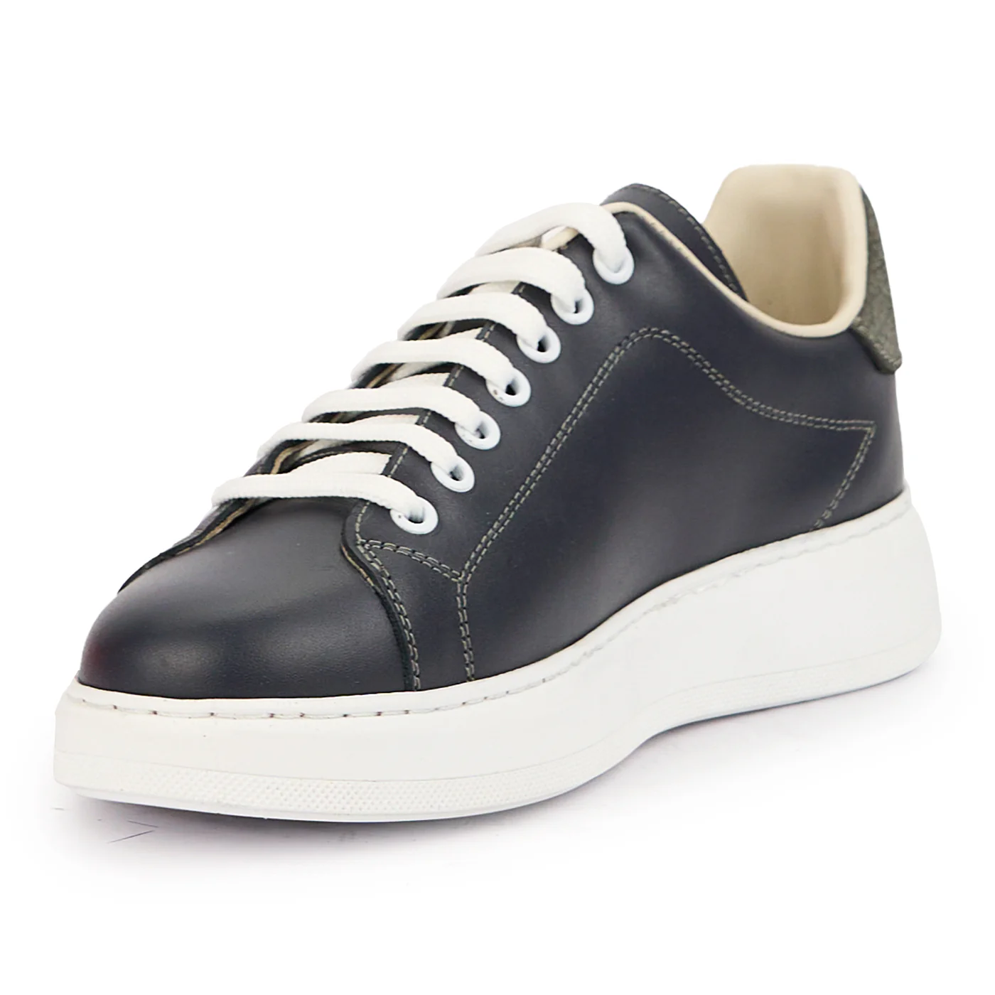 Pantofi casual barbati din piele naturala gri 7564 - Image 3