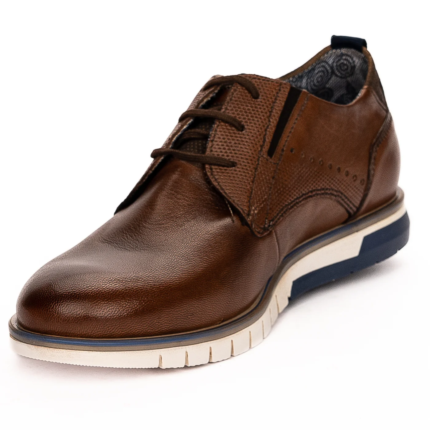 Pantofi casual barbati din piele naturala maro 7476 - Image 3