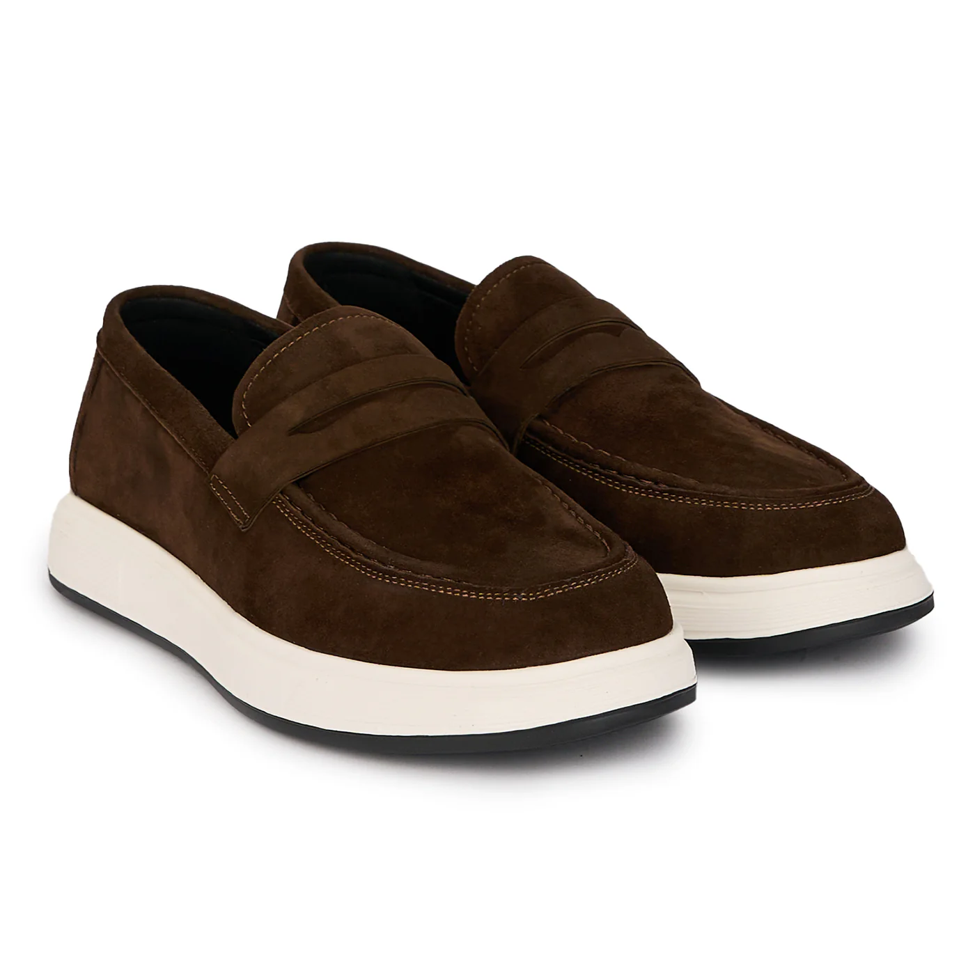 Pantofi casual barbati din piele naturala maro 7851 - Image 4