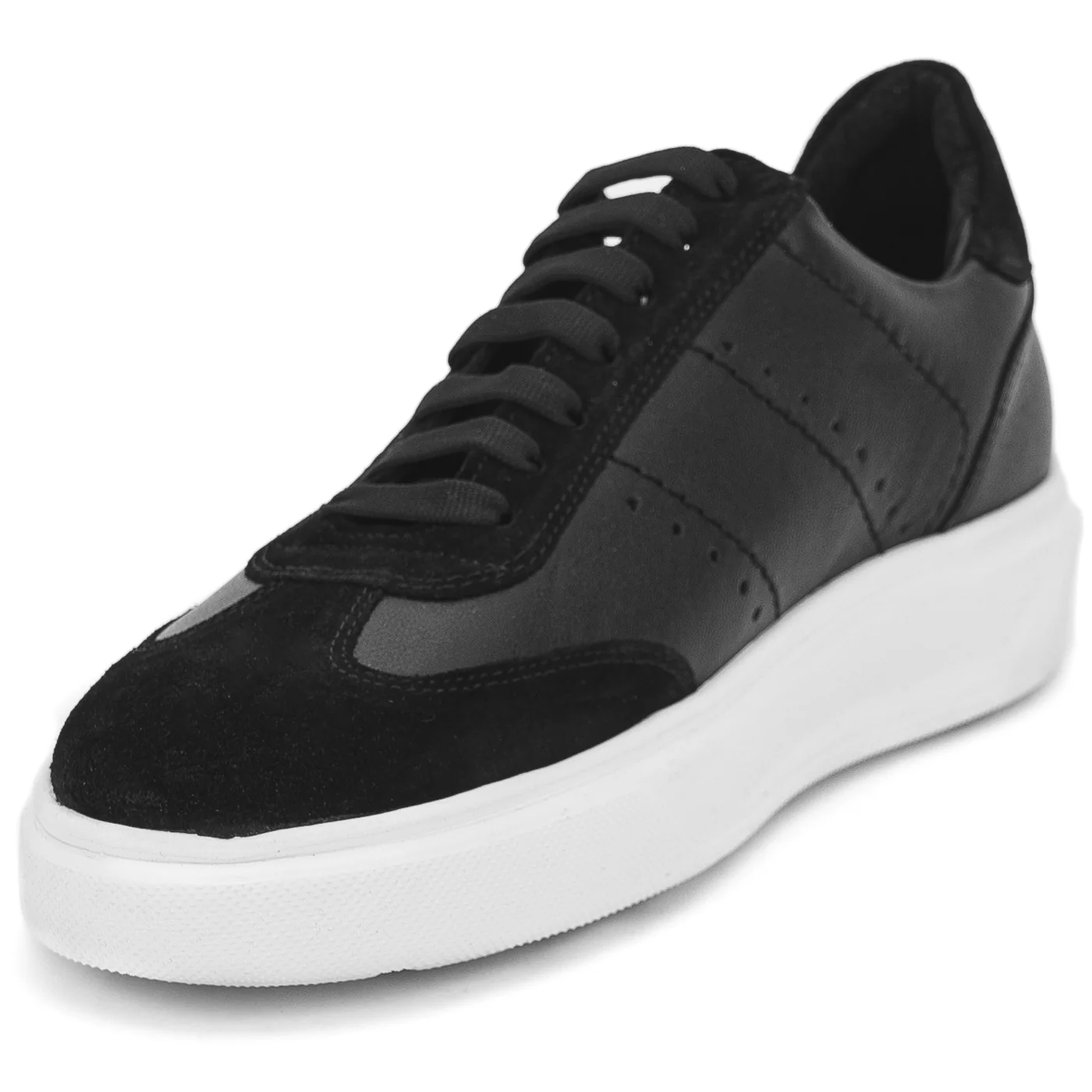 Pantofi casual barbati din piele naturala neagra 14038 - Image 3