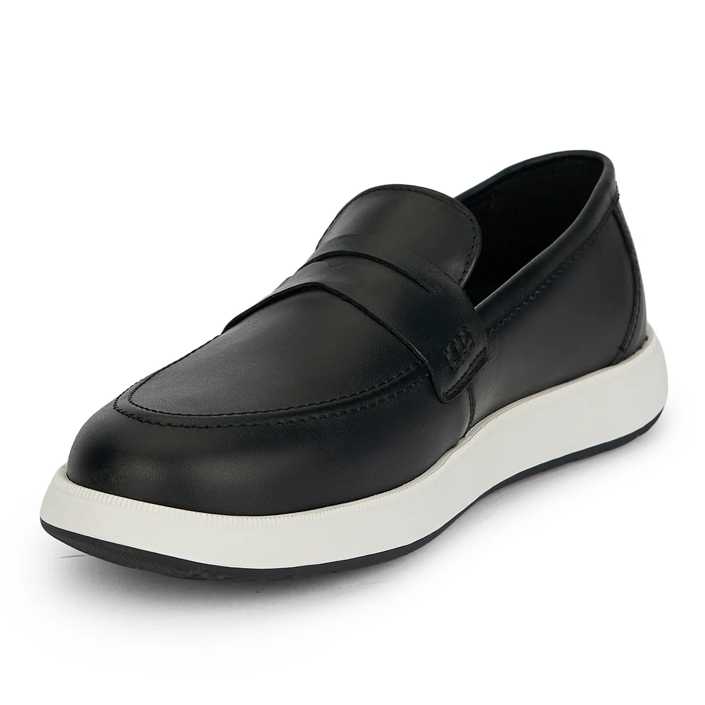 Pantofi casual barbati din piele naturala neagra 20100 - Image 3
