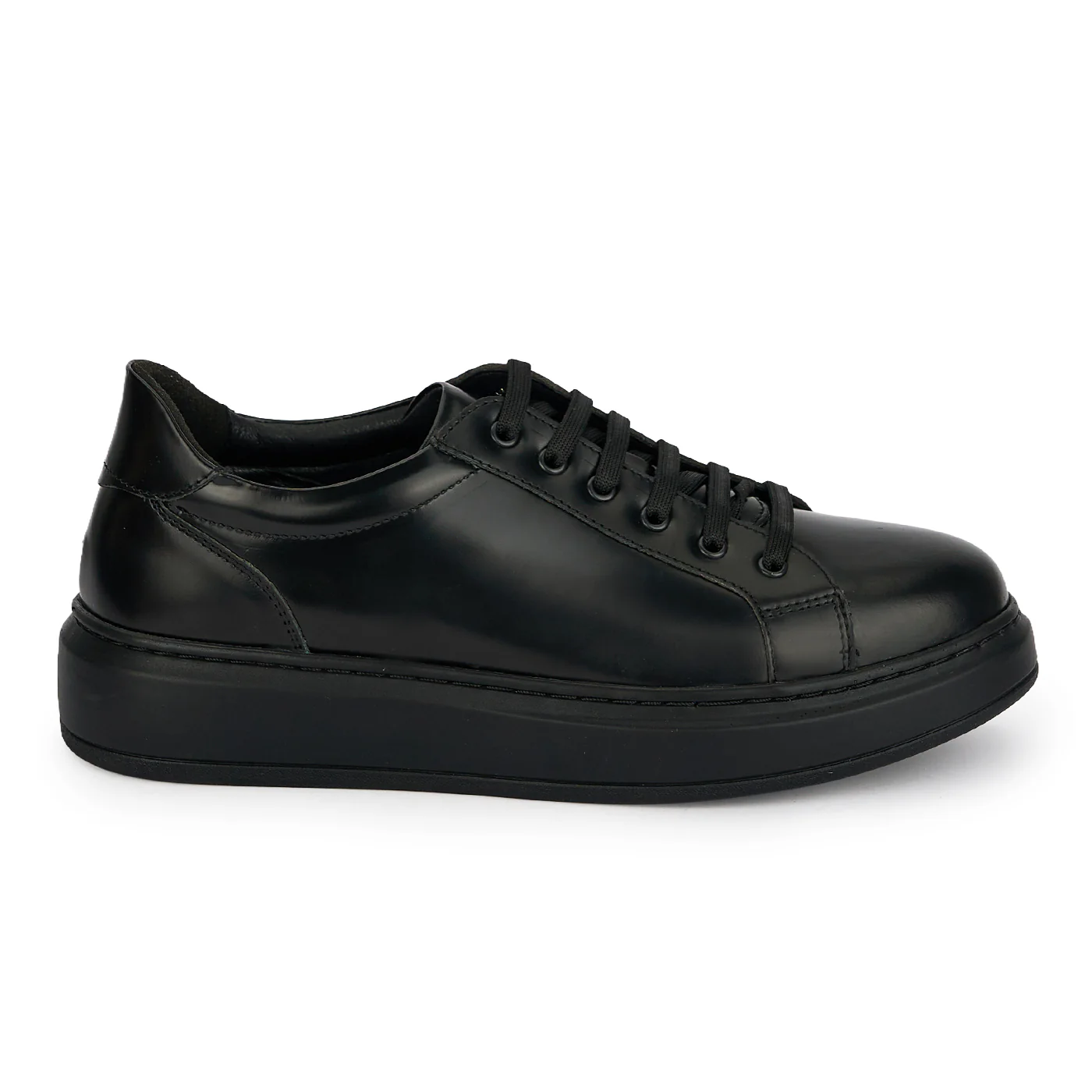 Pantofi casual barbati din piele naturala neagra 20101