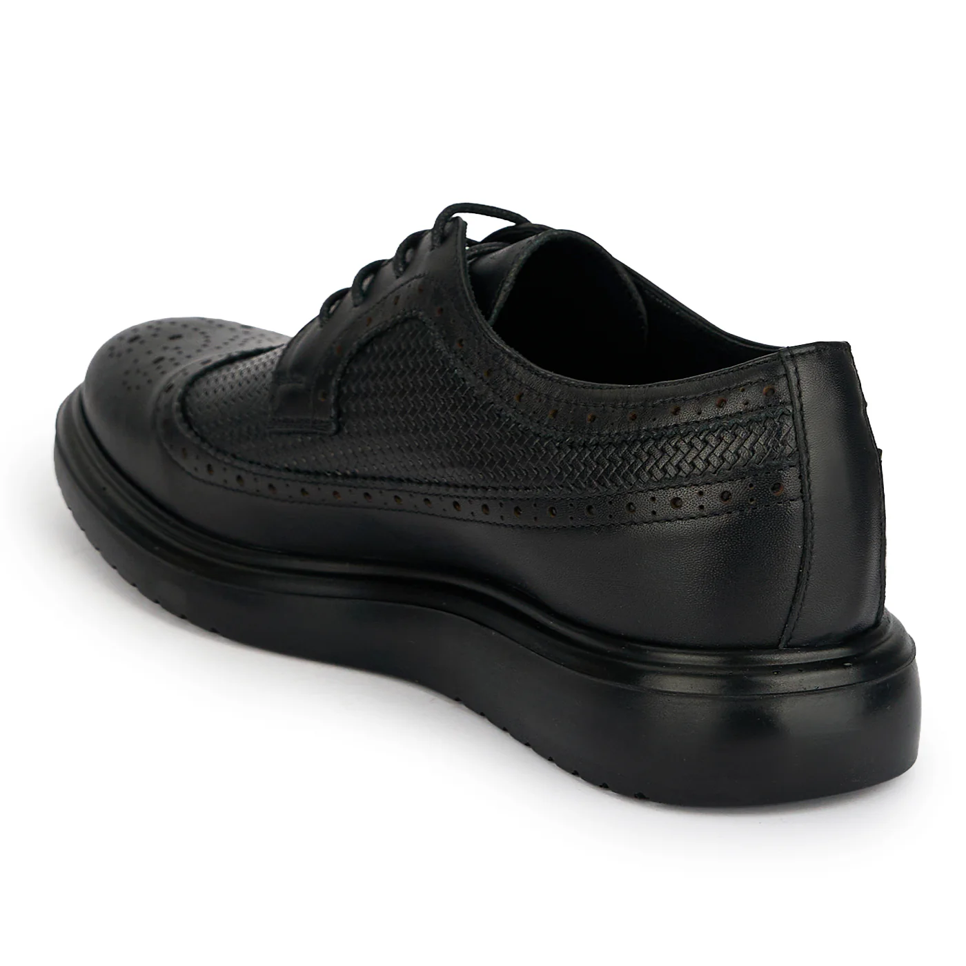 Pantofi casual barbati din piele naturala neagra 20111 - Image 2