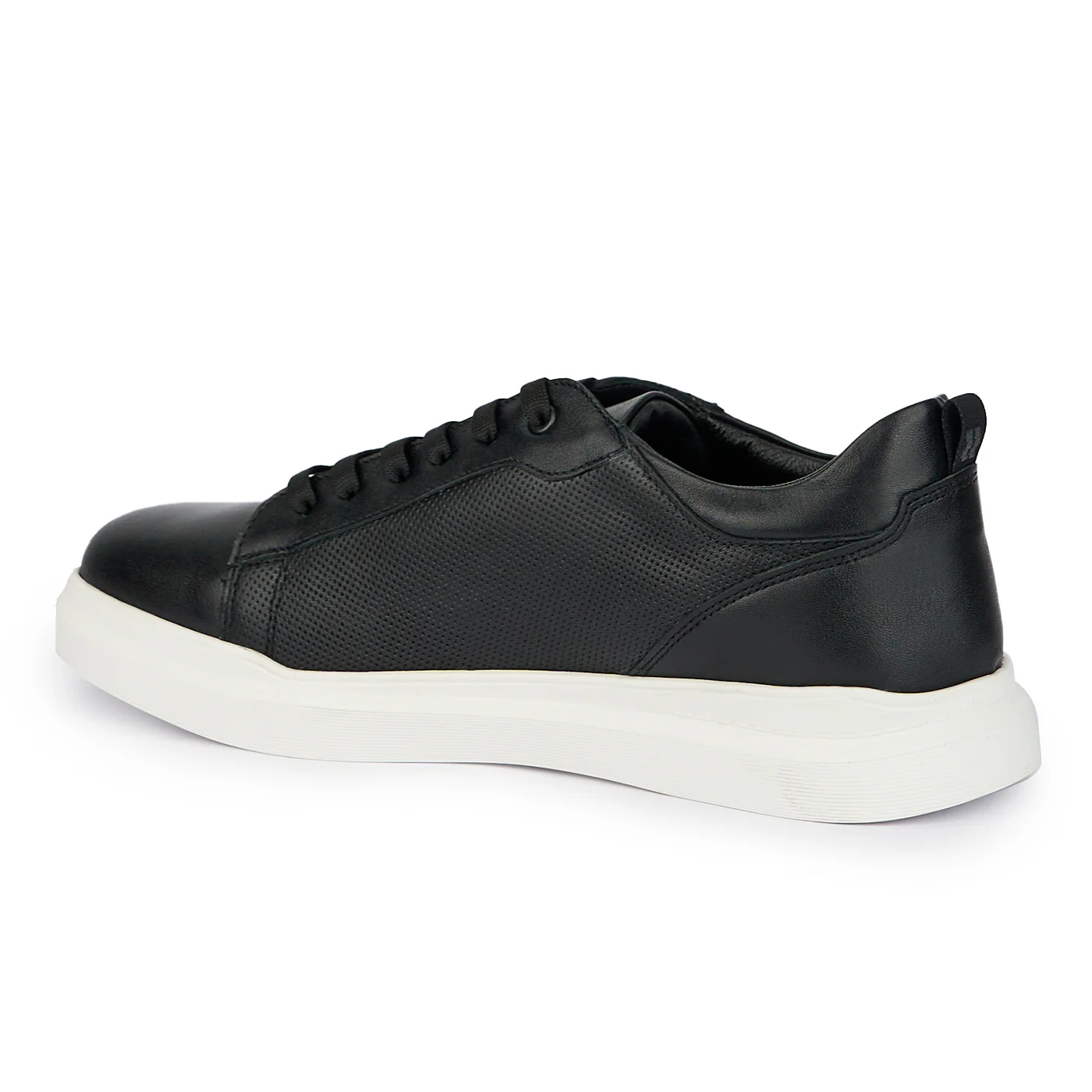Pantofi casual barbati din piele naturala neagra 7651 - Image 2