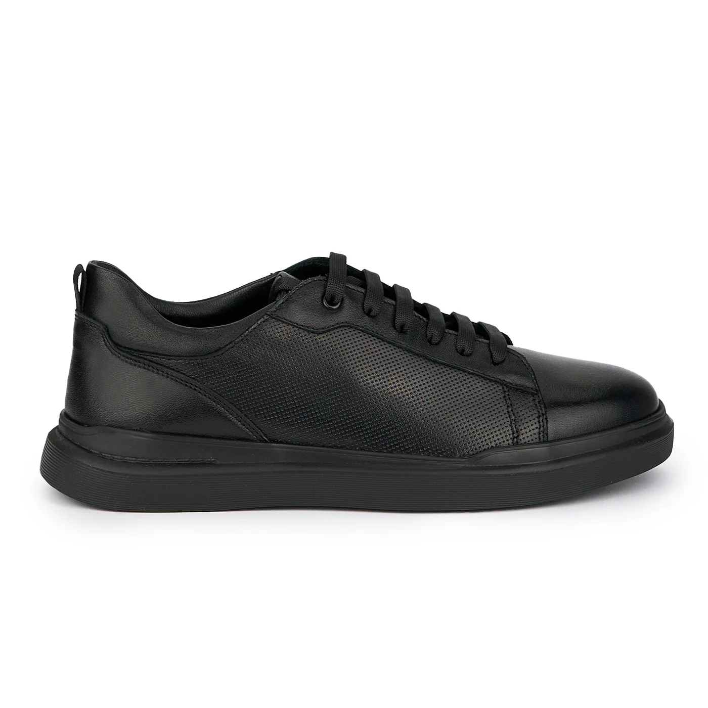 Pantofi casual barbati din piele naturala neagra 7652