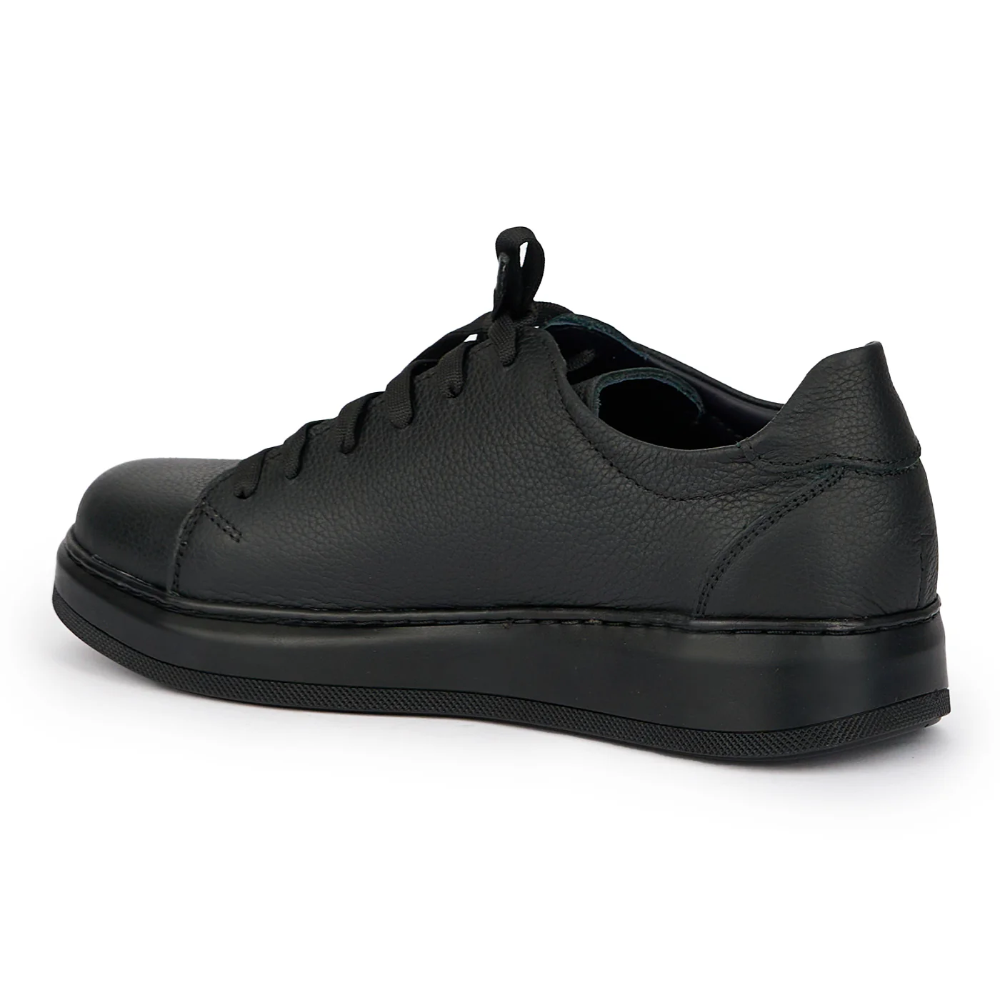 Pantofi casual barbati din piele naturala neagra 7658 - Image 2