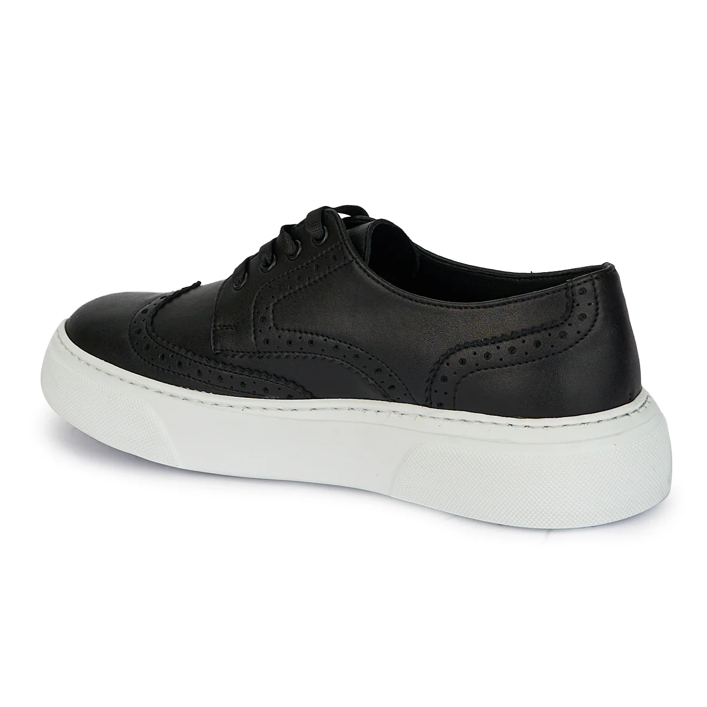 Pantofi casual barbati din piele naturala neagra 7867 - Image 2