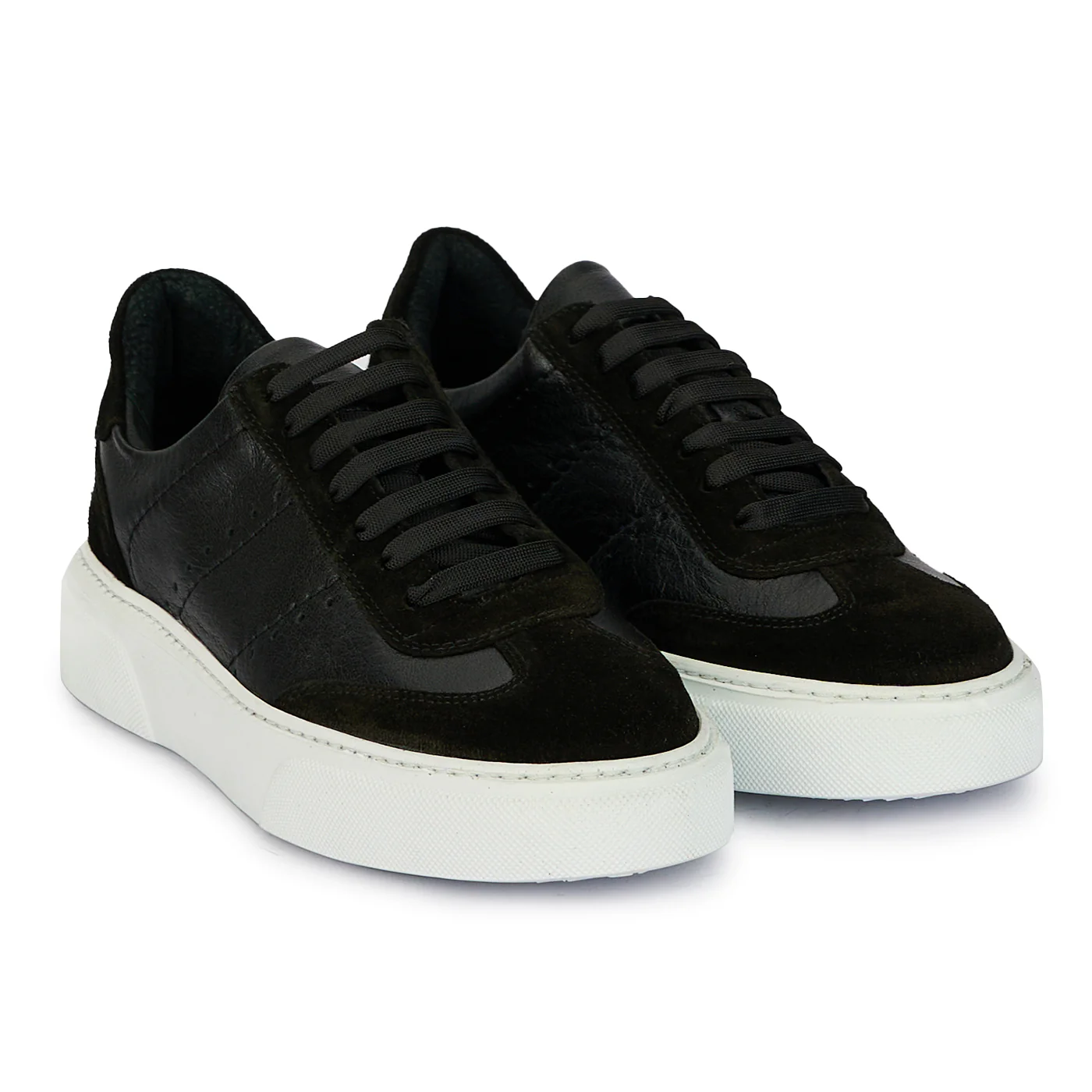 Pantofi casual barbati din piele naturala neagra 7869 - Image 4