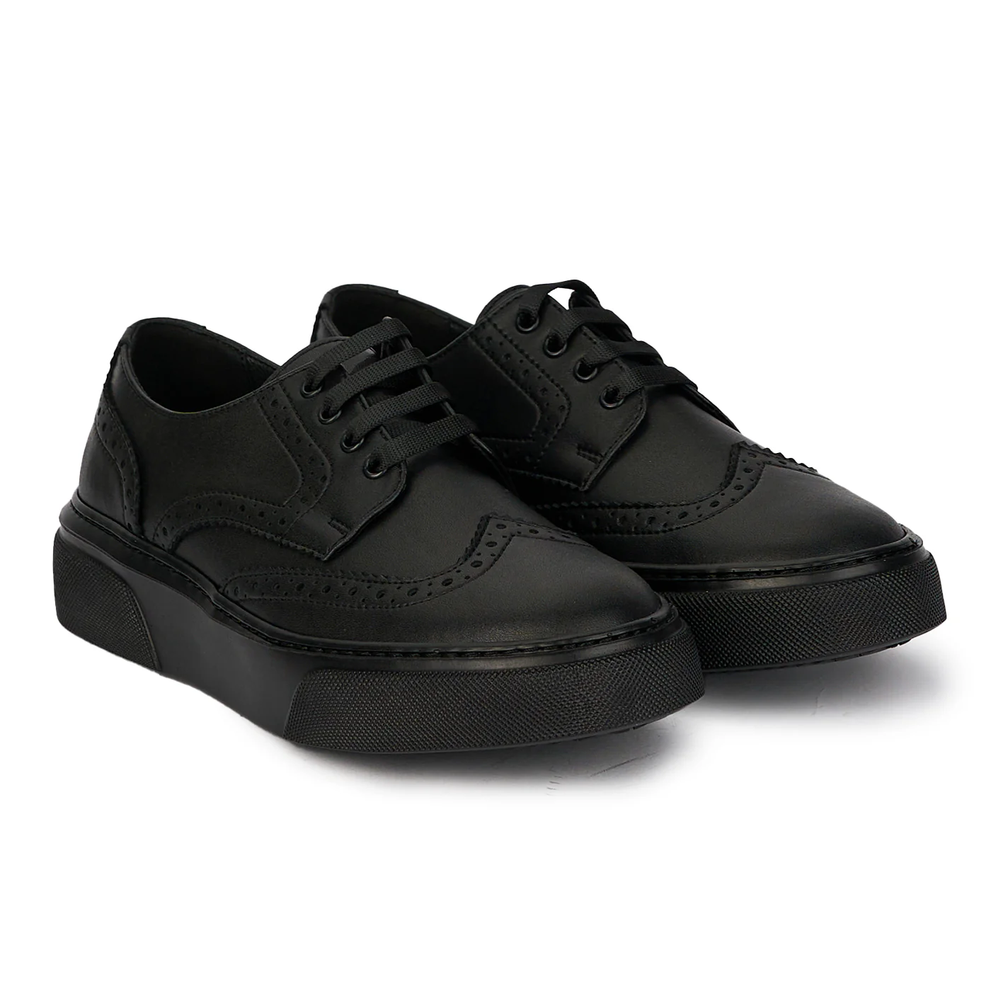 Pantofi casual barbati din piele naturala neagra 7870 - Image 4