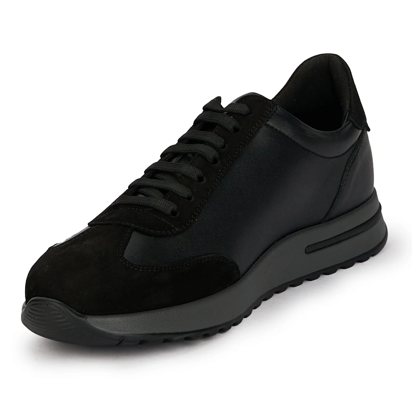 Pantofi casual barbati din piele naturala neagra 7871 - Image 3