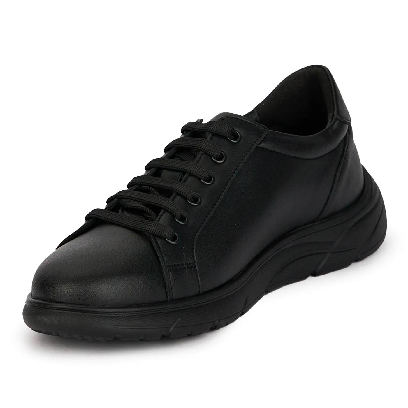 Pantofi casual barbati din piele naturala neagra 7874 - Image 3