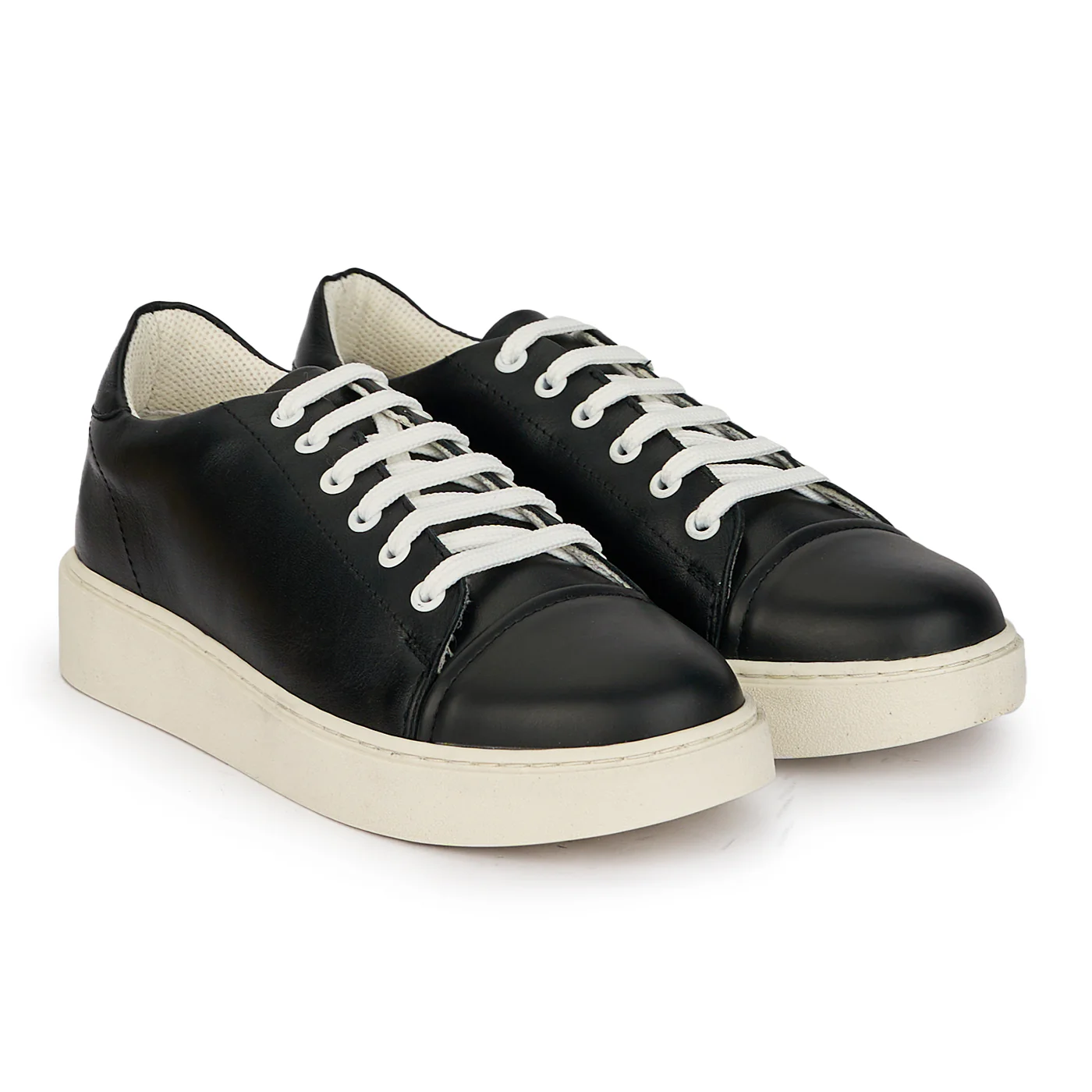 Pantofi casual barbati din piele naturala neagra 7879 - Image 4