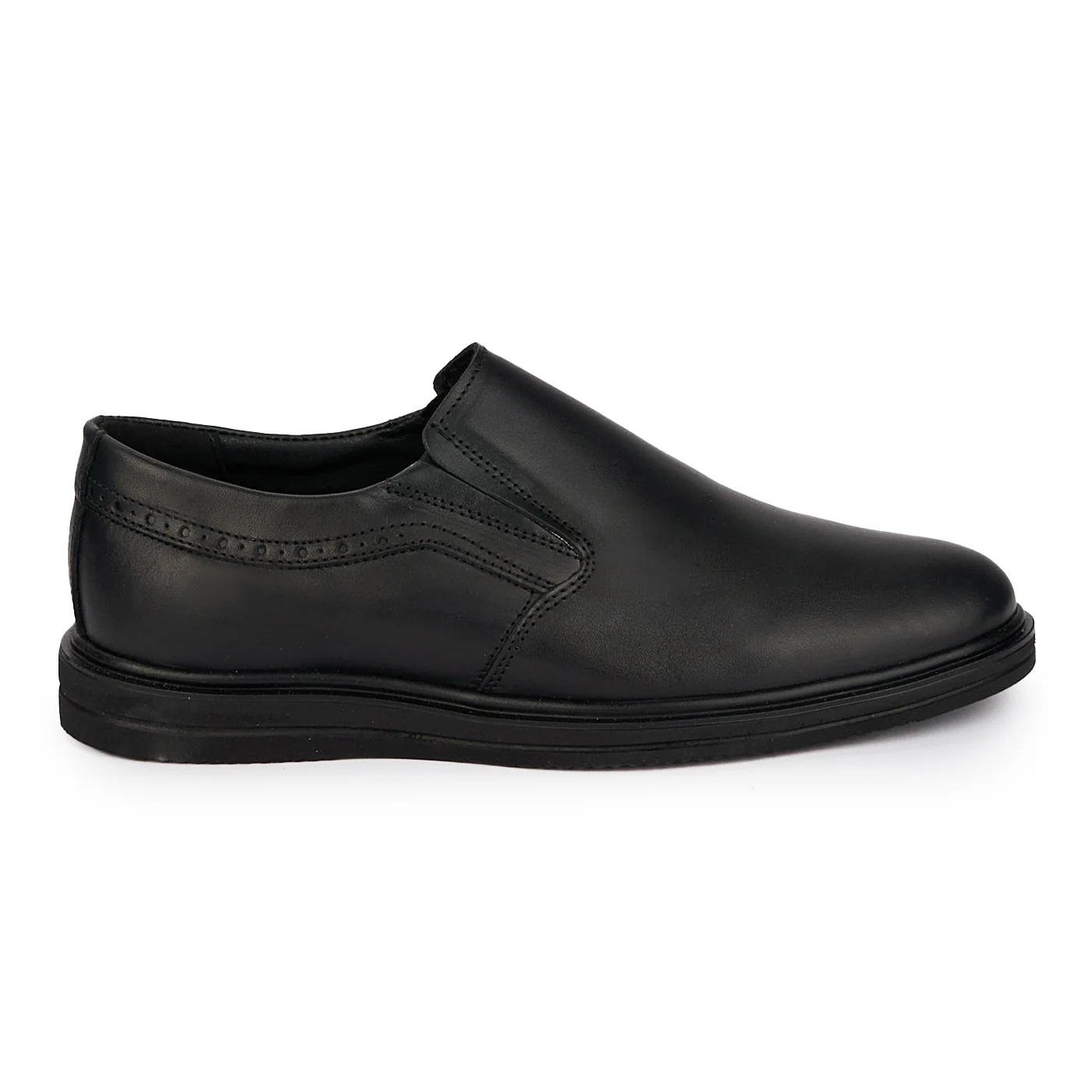 Pantofi casual barbati din piele naturala neagra 7888