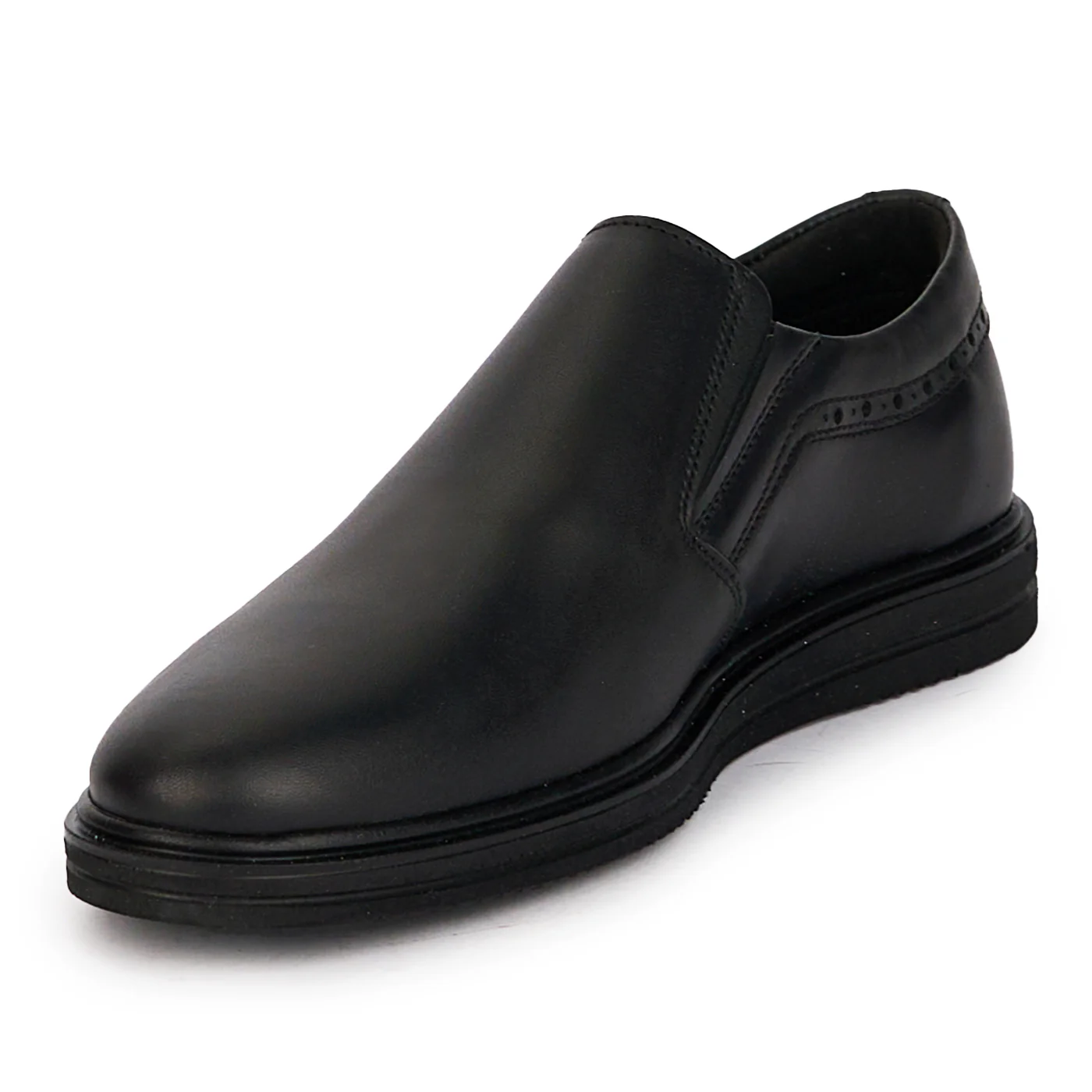 Pantofi casual barbati din piele naturala neagra 7888 - Image 3