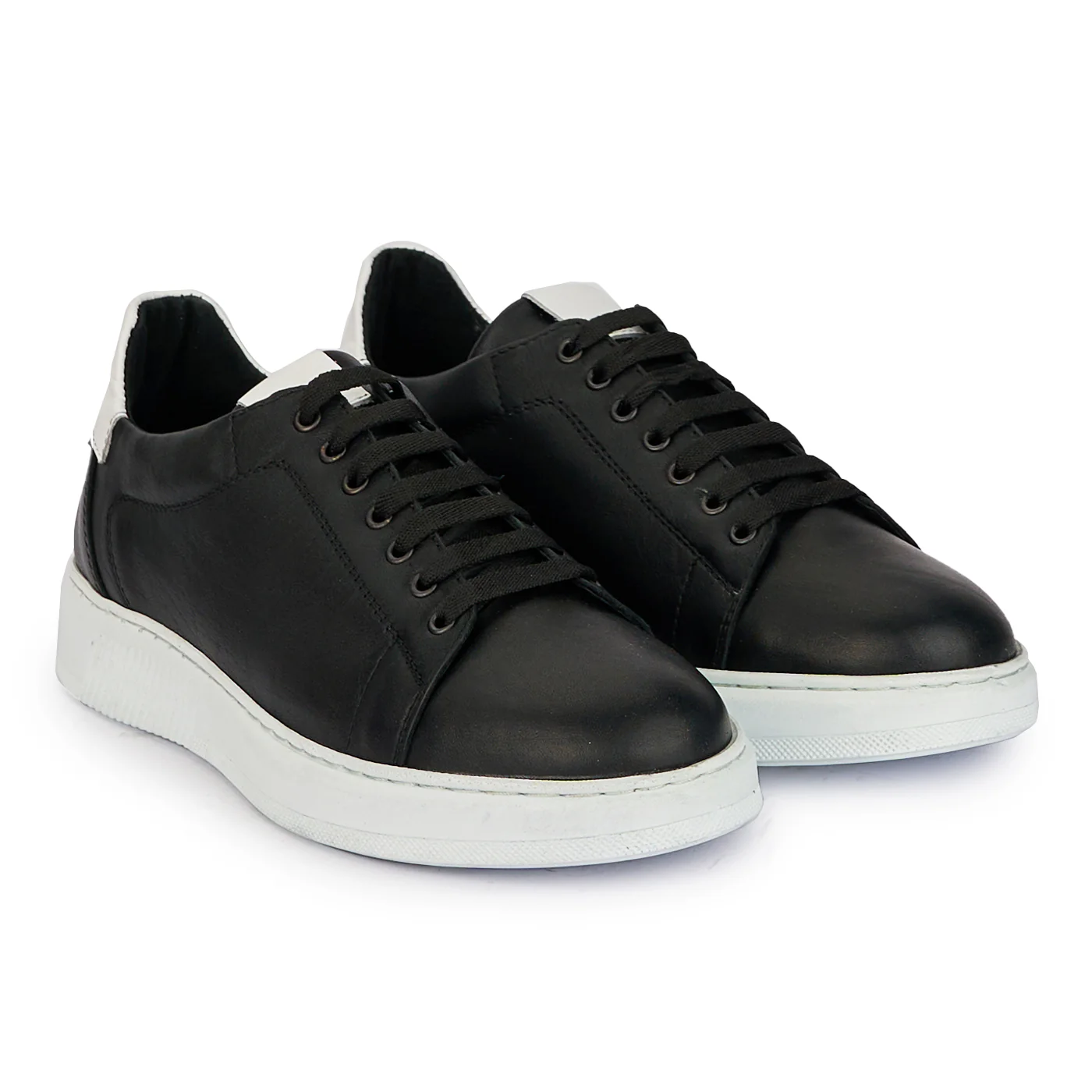 Pantofi casual barbati din piele naturala neagra 7890 - Image 4