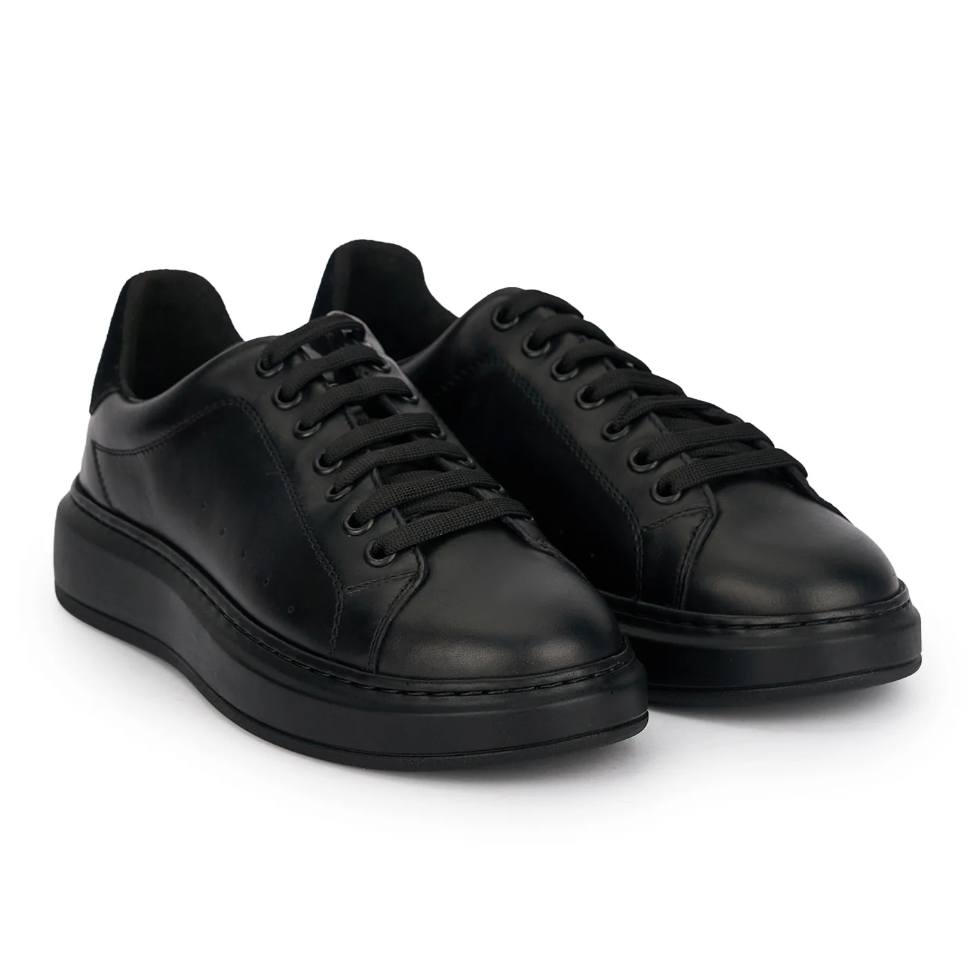 Pantofi casual barbati din piele naturala neagra 7929 - Image 4