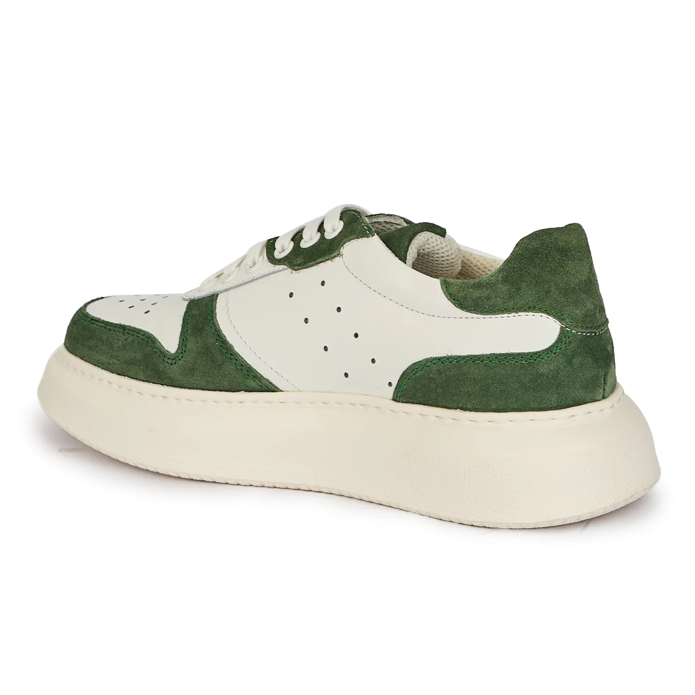 Pantofi casual barbati din piele naturala verde 7864 - Image 2