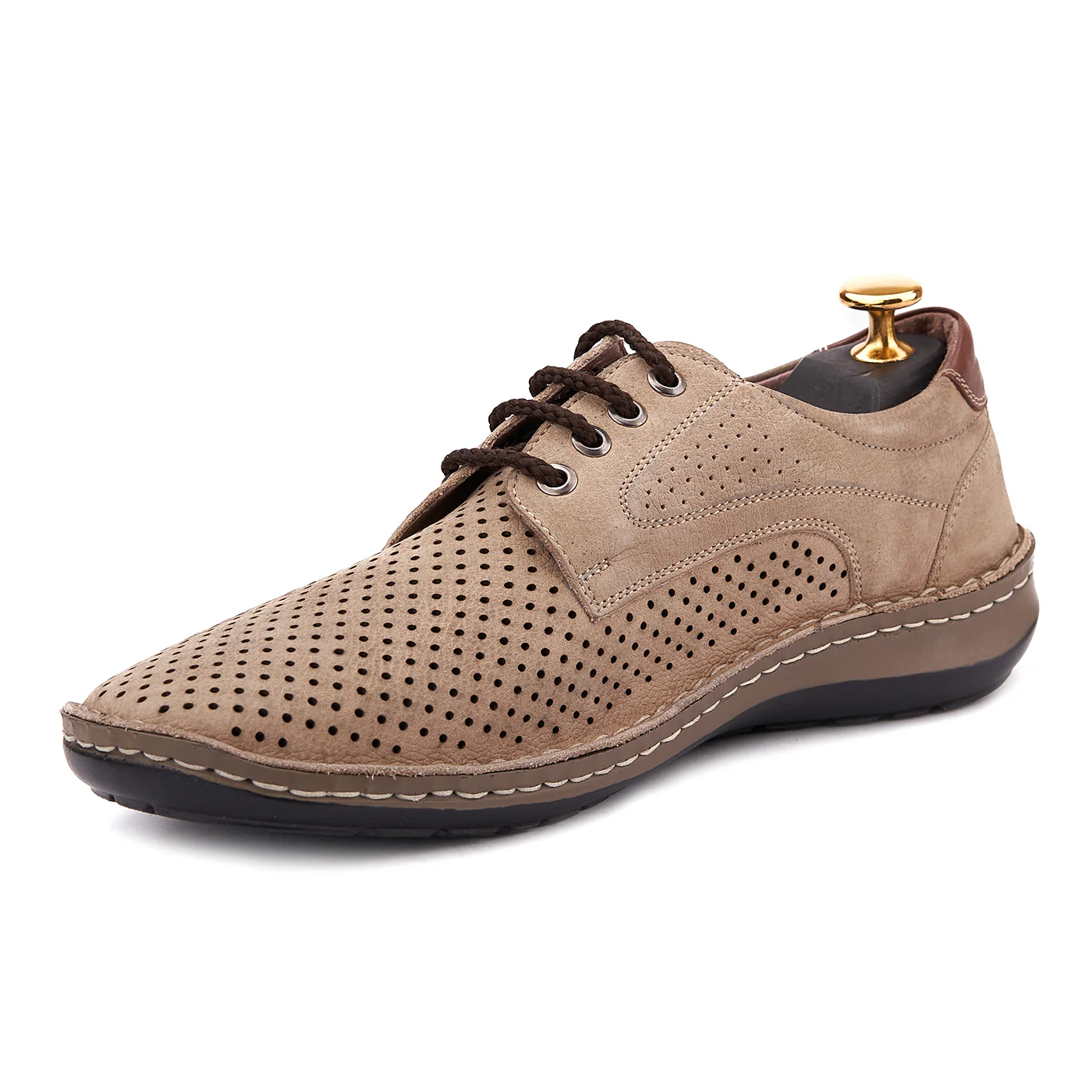 Pantofi Casual Barbati Piele Bej 0132 - Image 2