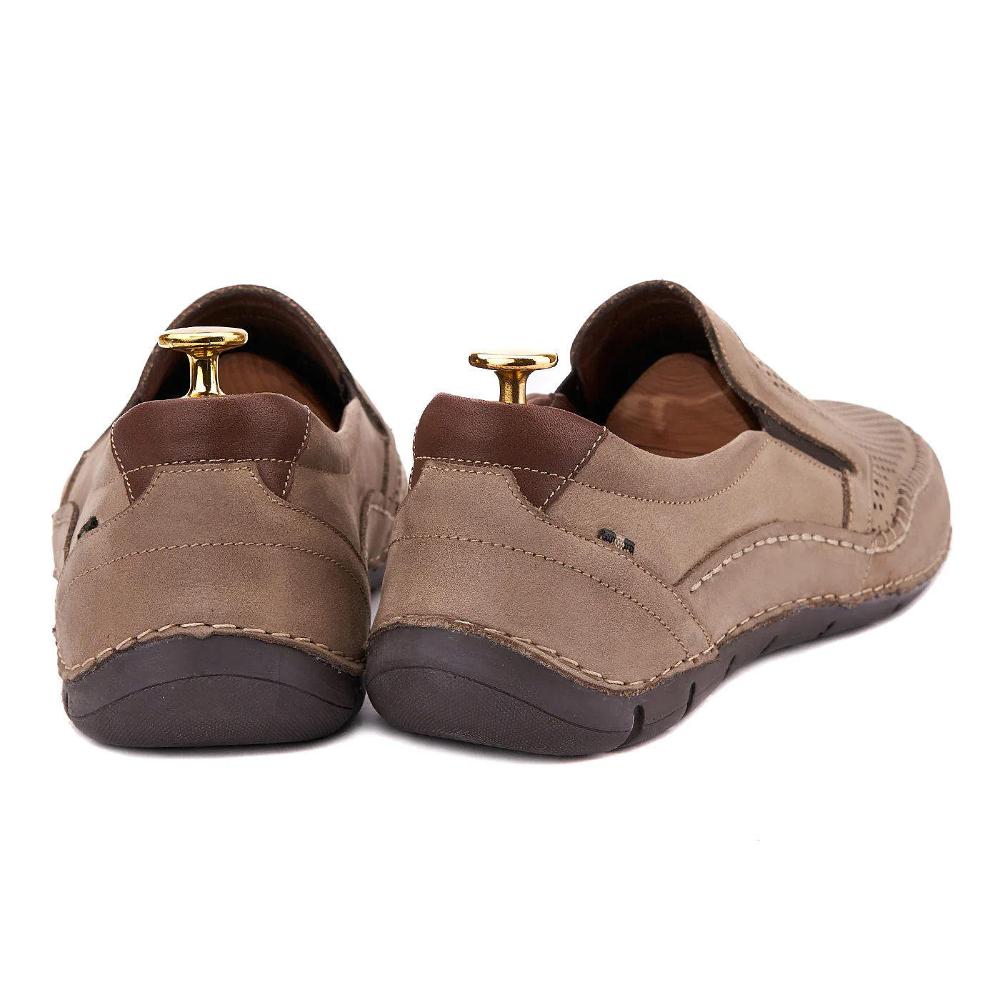 Pantofi casual confort din piele bej 0114 - Image 2