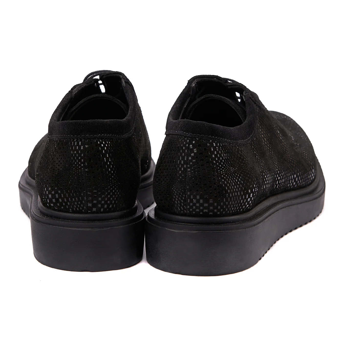 Pantofi Casual cu Siret Dama din Piele Naturala Neagra 1405 - Image 3