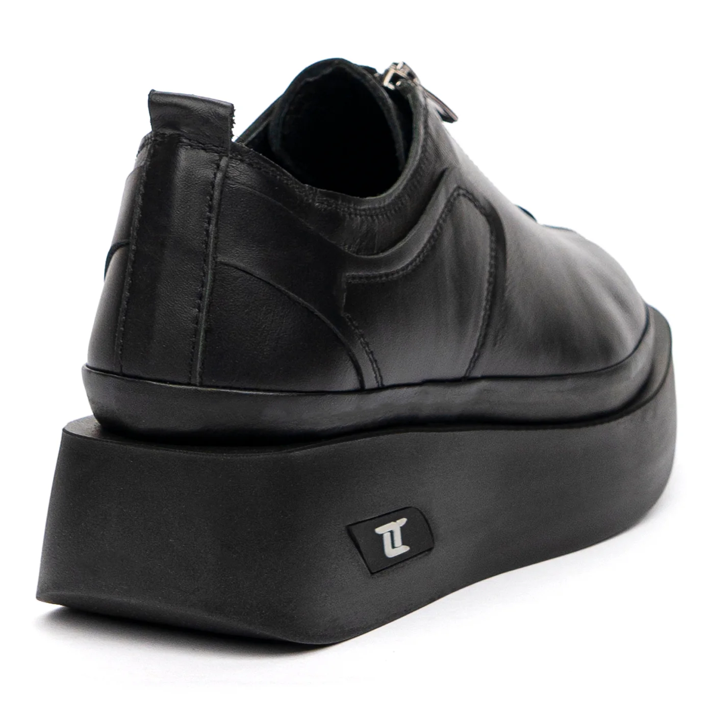 Pantofi Casual Dama cu Fermoar din Piele Naturala 8551 - Image 2