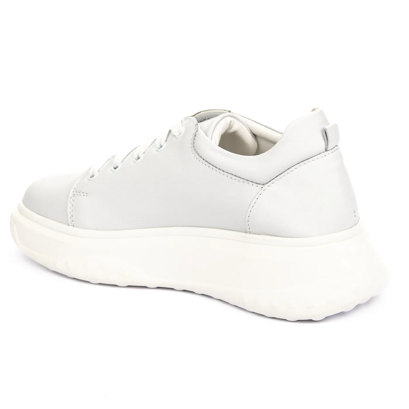 Pantofi casual dama din piele naturala alb 13122 - Image 2