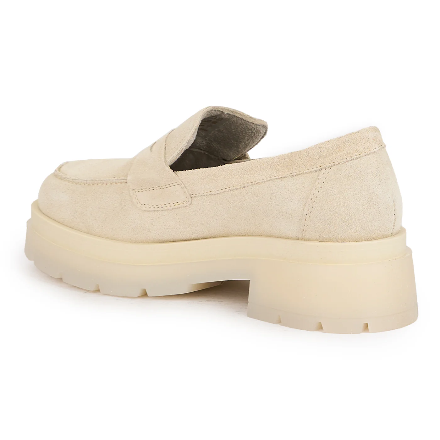 Pantofi casual dama din piele naturala alb-murdar 16163 - Image 2