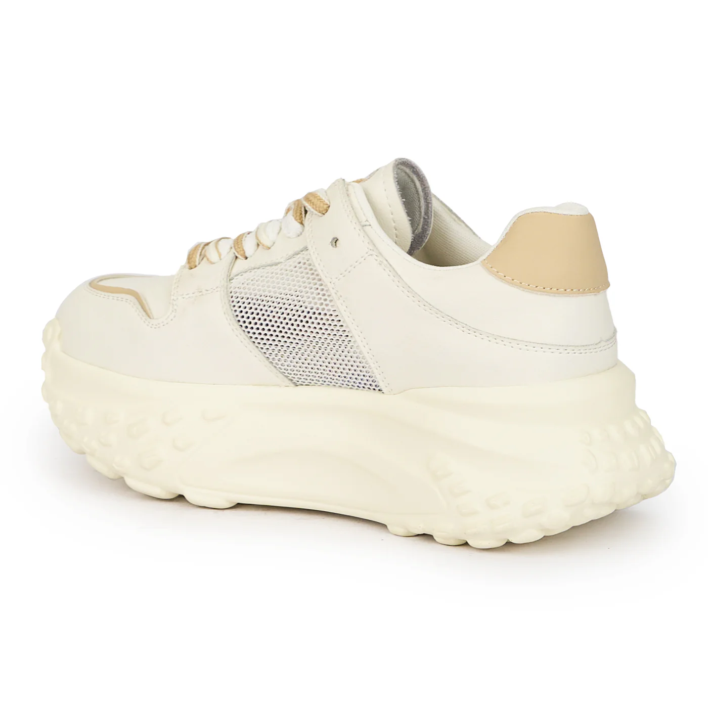 Pantofi casual dama din piele naturala alba 15845 - Image 2