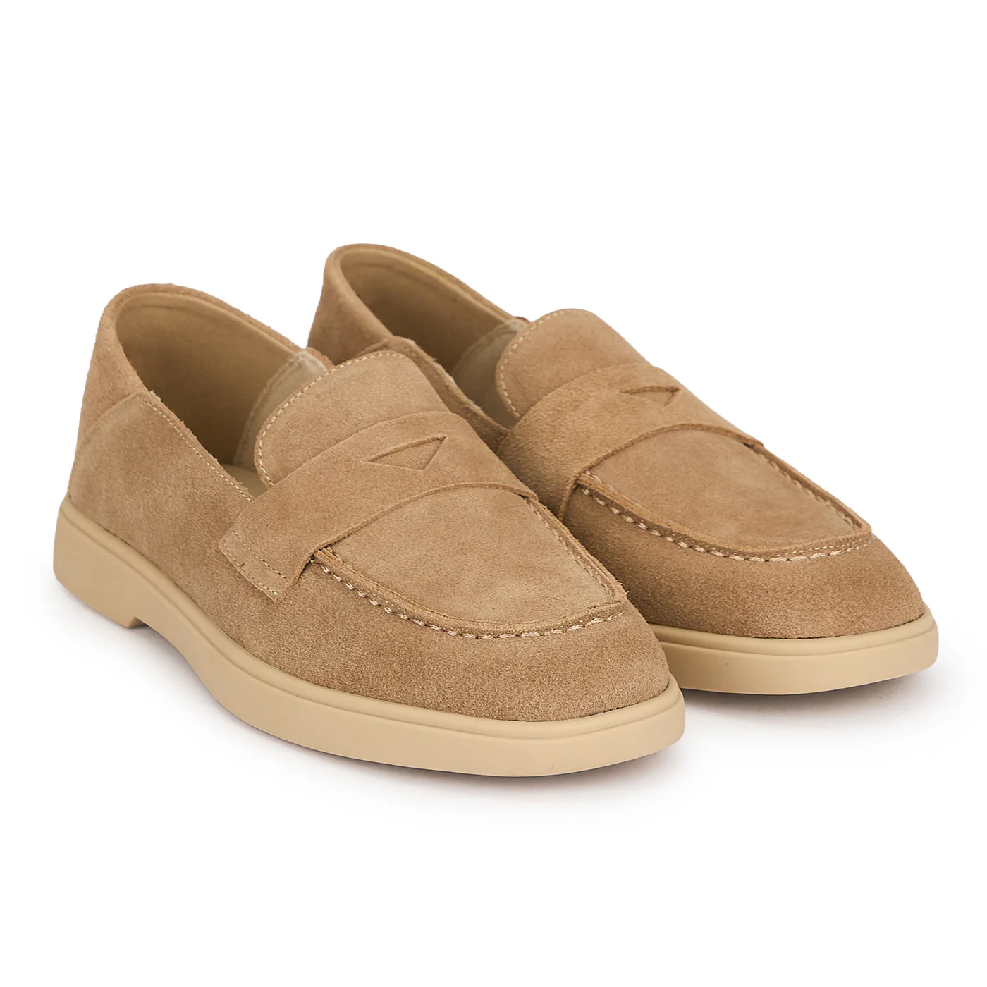 Pantofi casual dama din piele naturala bej 19510 - Image 4