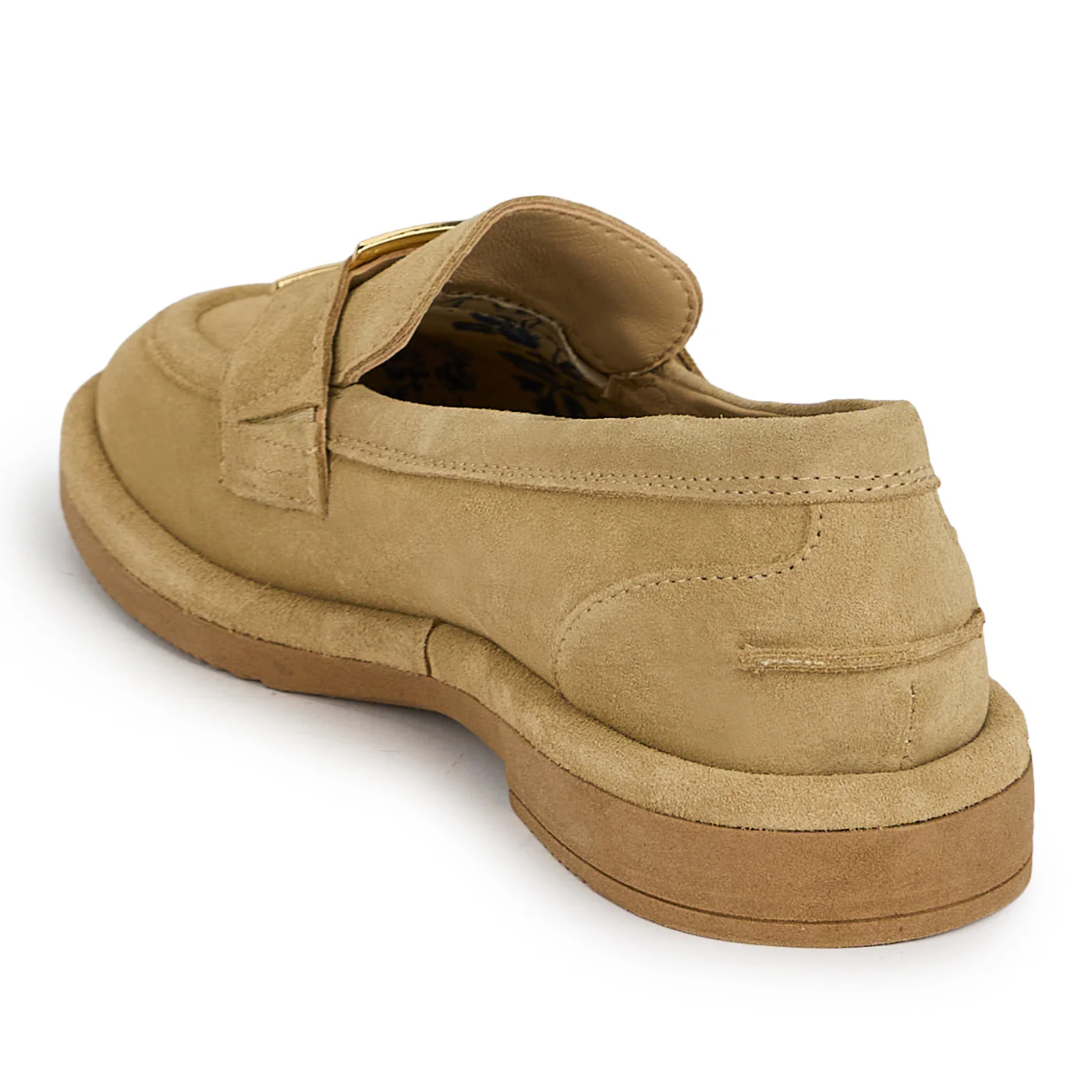 Pantofi casual dama din piele naturala crem 19724 - Image 2